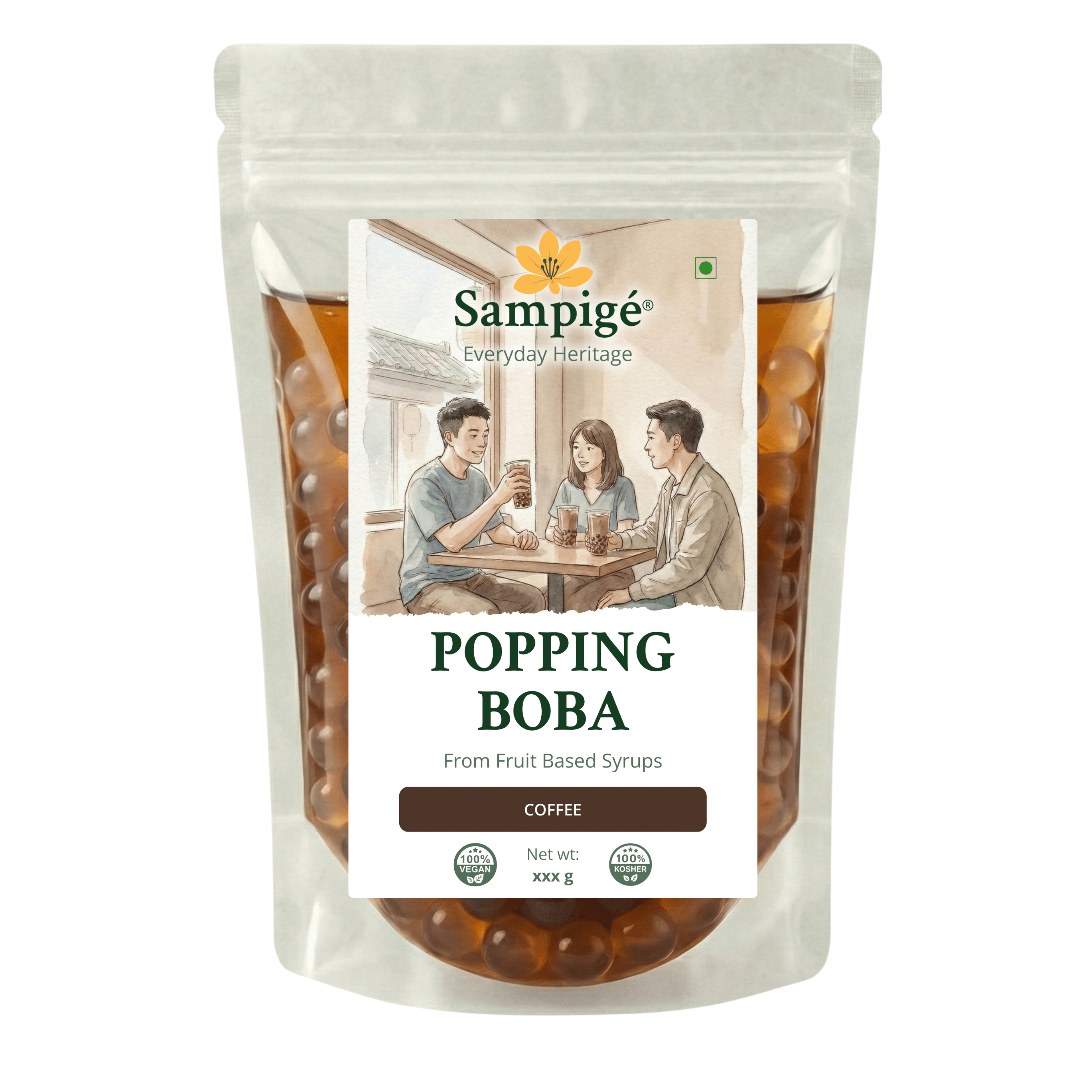 Sampige Popping Boba - Coffee