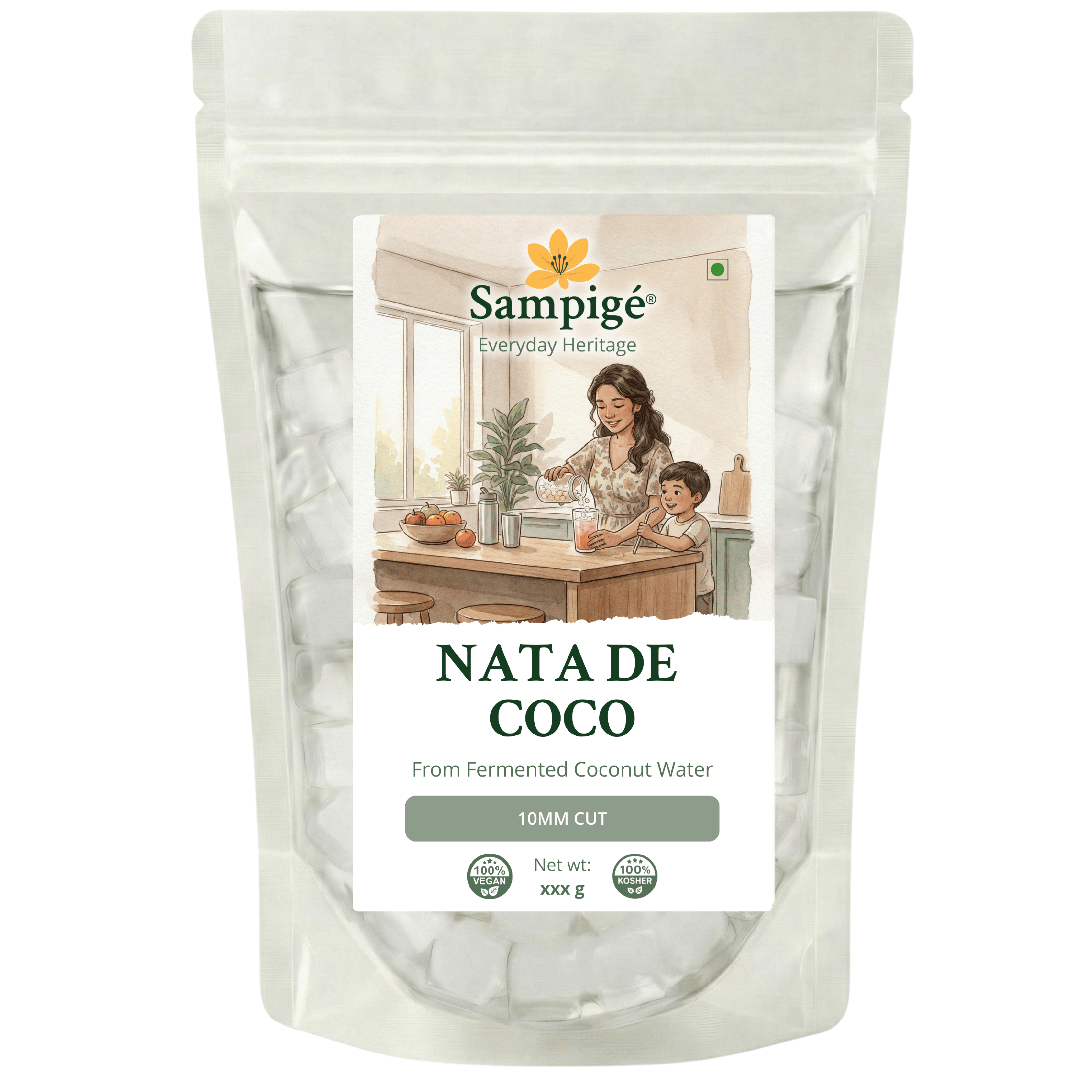 Sampige Nata De Coco - 10mm Cut