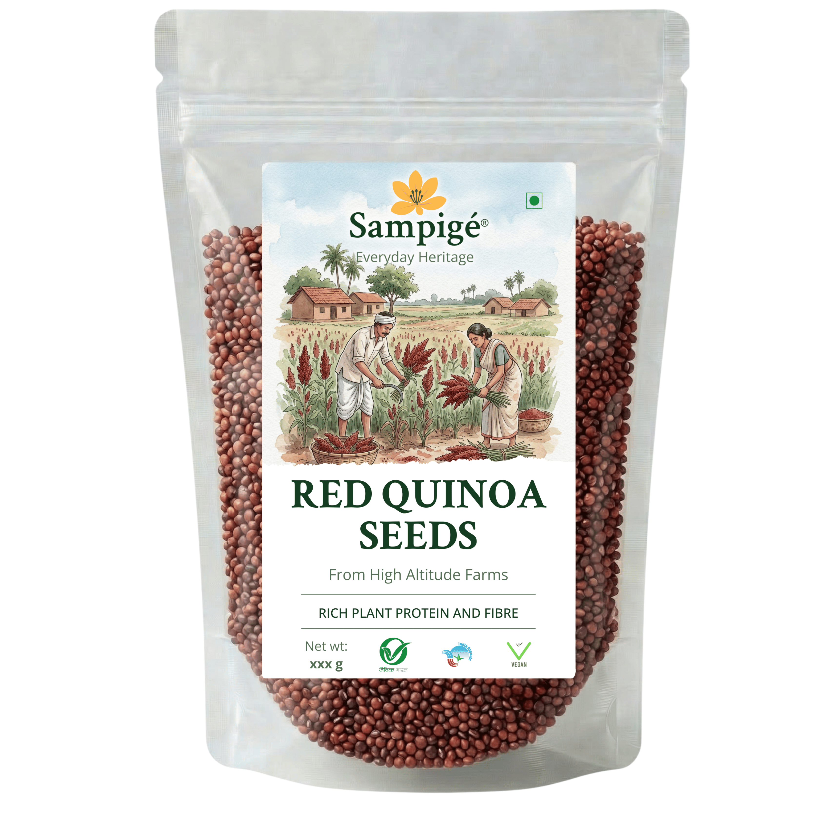 Sampige Red Quinoa Seeds