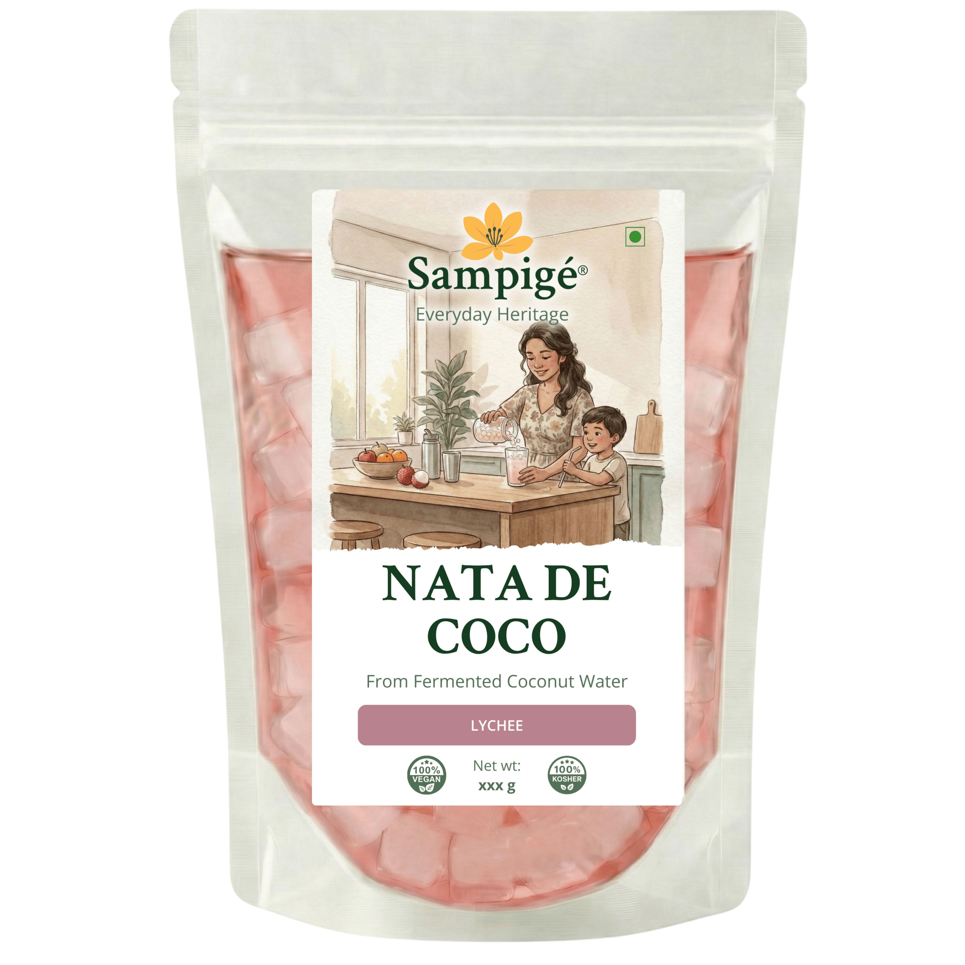 Sampige Nata De Coco - Lychee