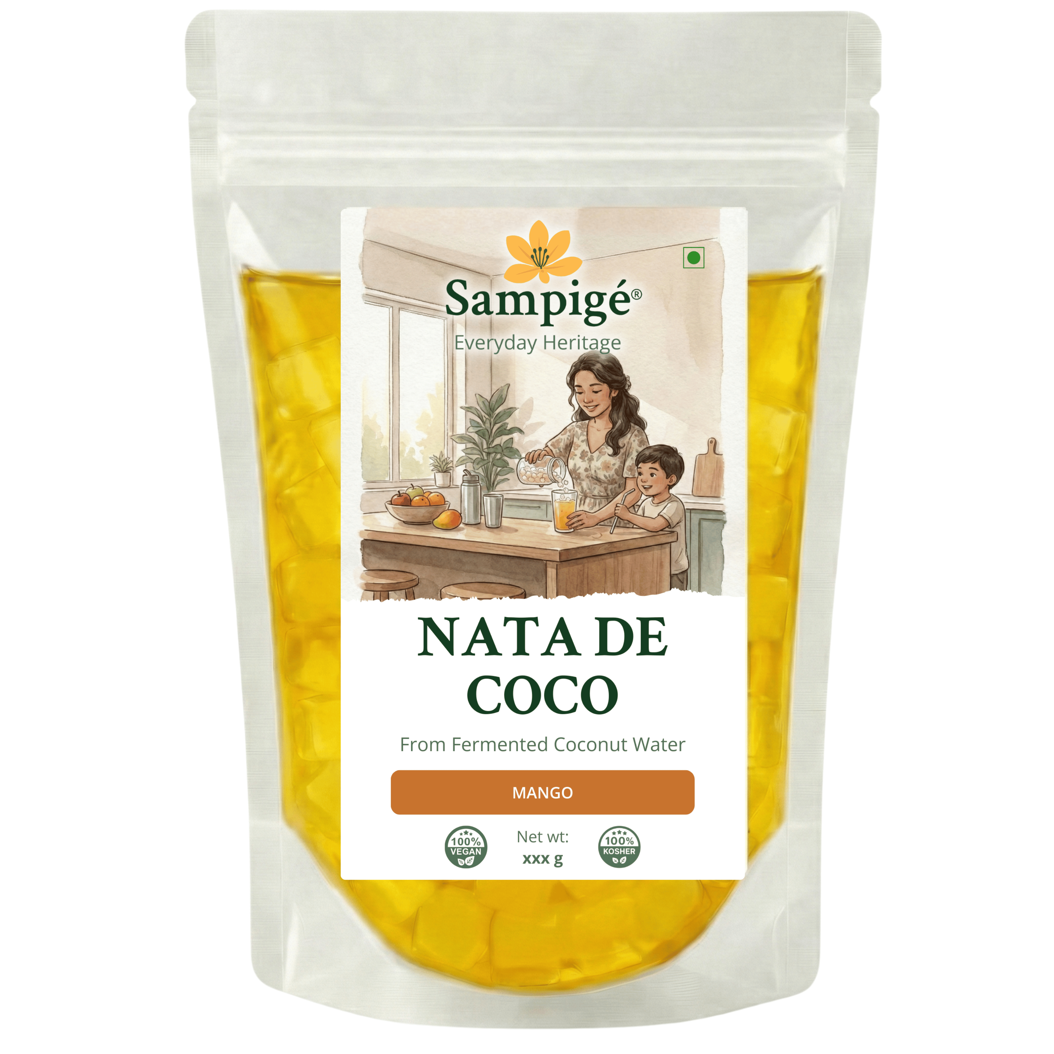 Sampige Nata De Coco - Mango