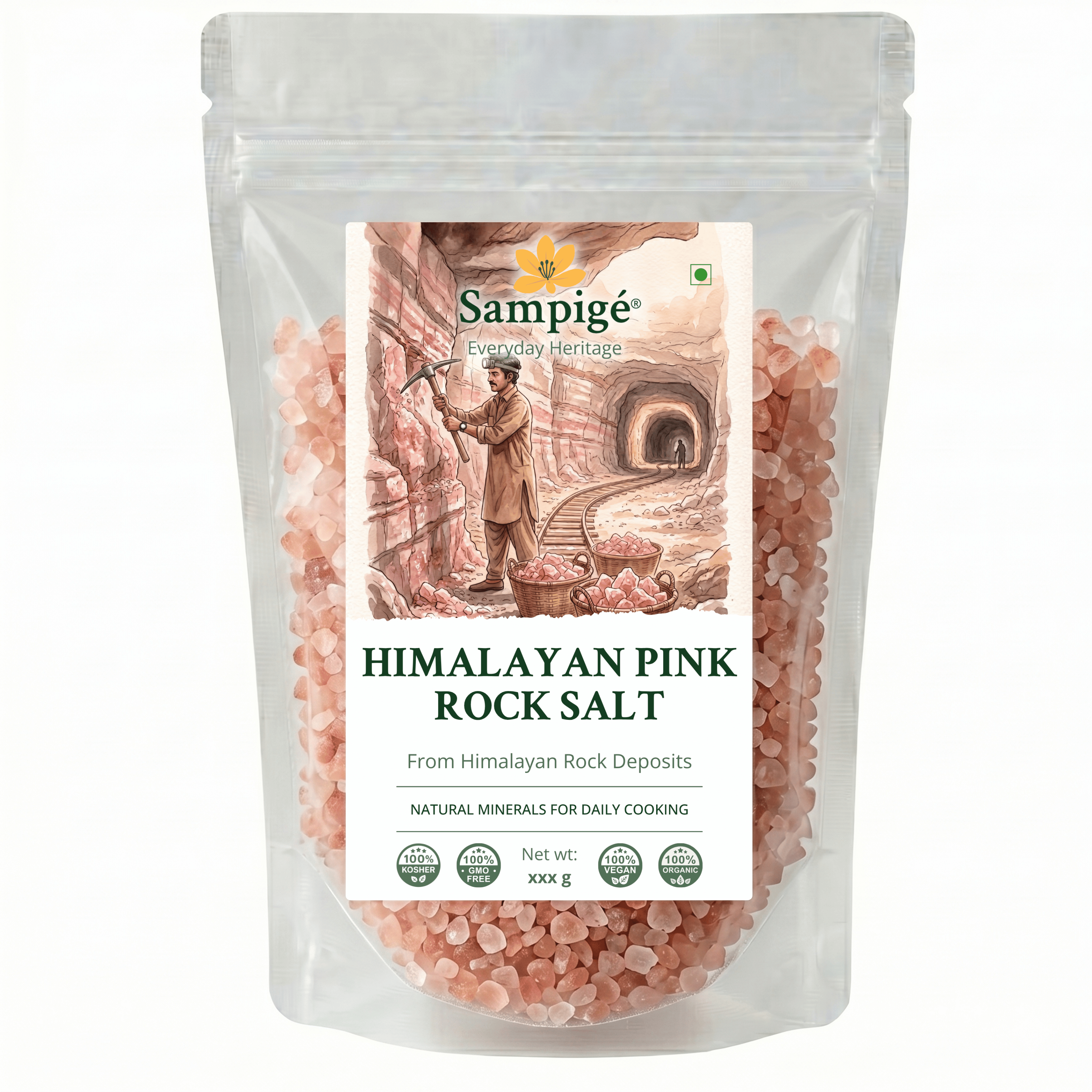 Sampige Himalayan Pink Rock Salt