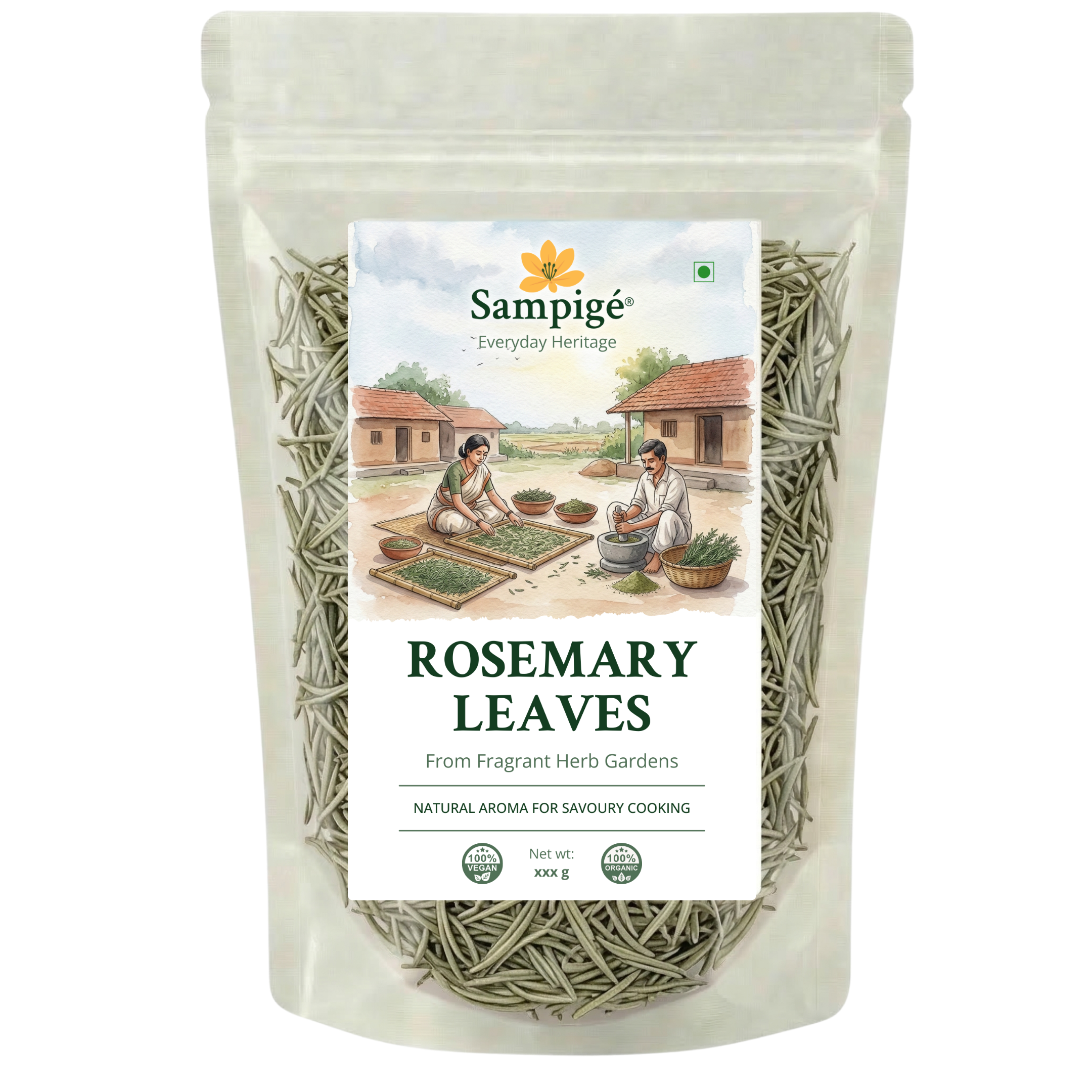 Sampige Rosemary leaves