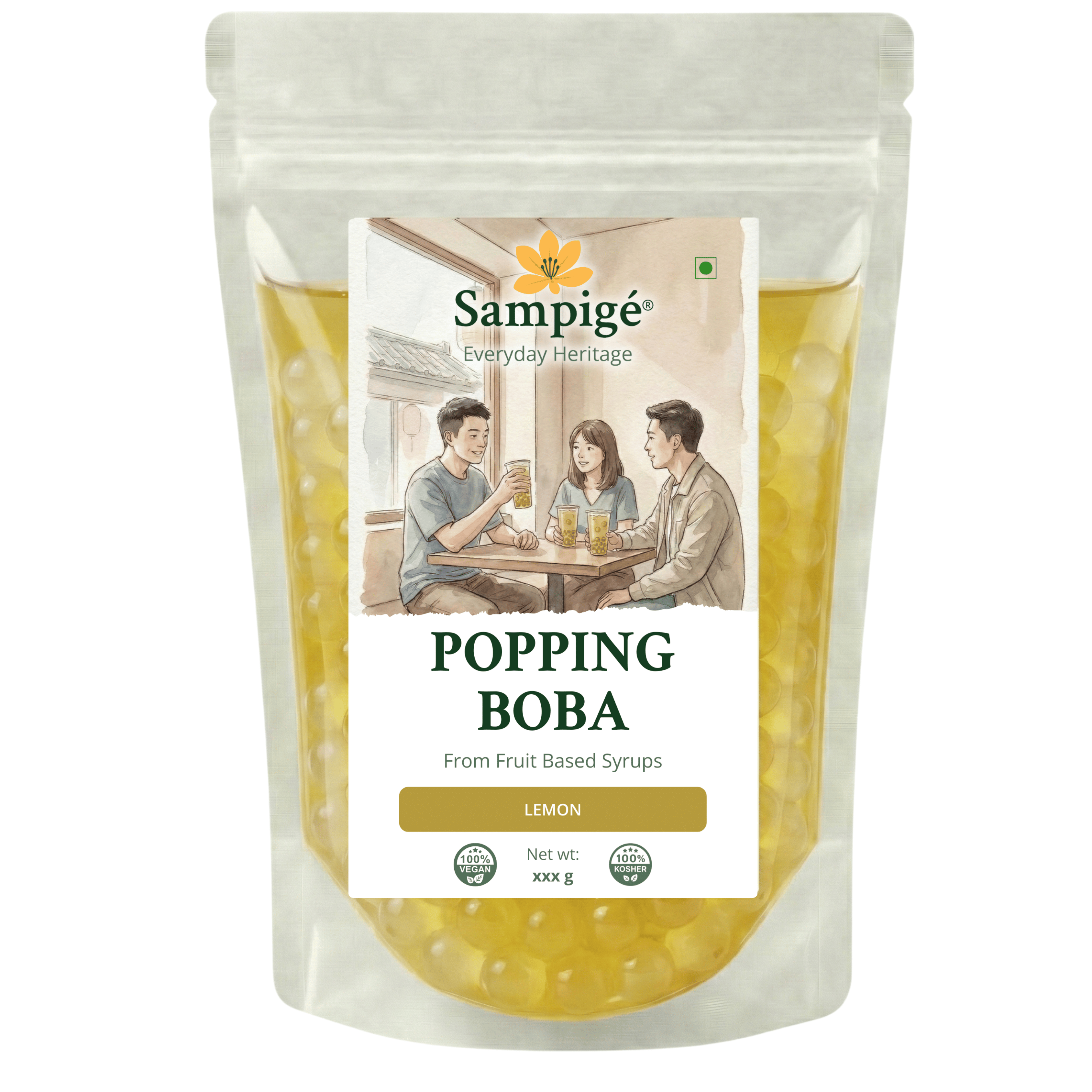 Sampige Popping Boba - Lemon