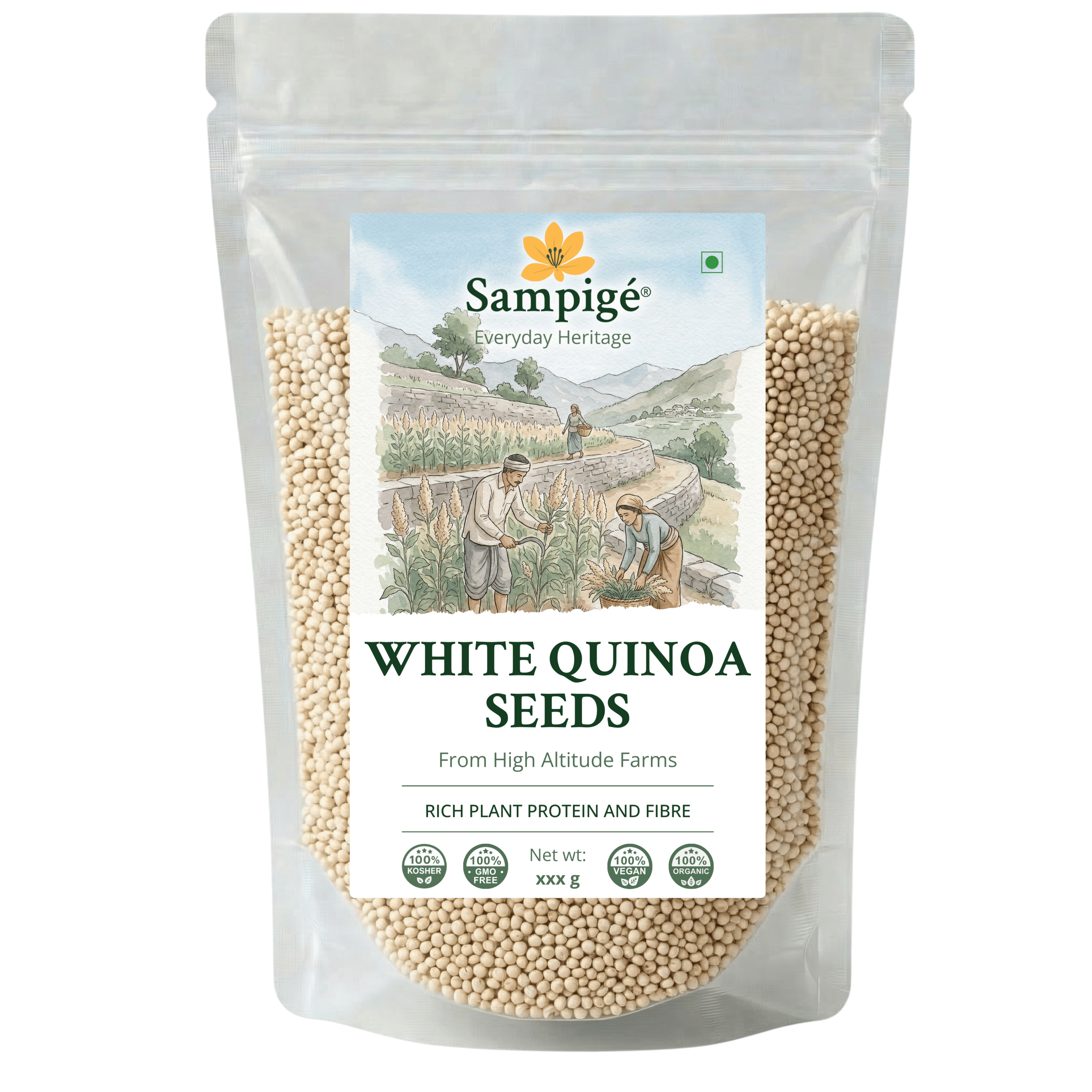 Sampige White Quinoa Seeds