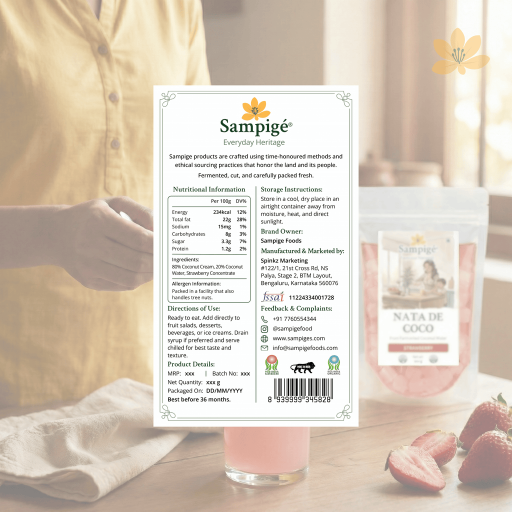 Sampige Nata De Coco - Strawberry