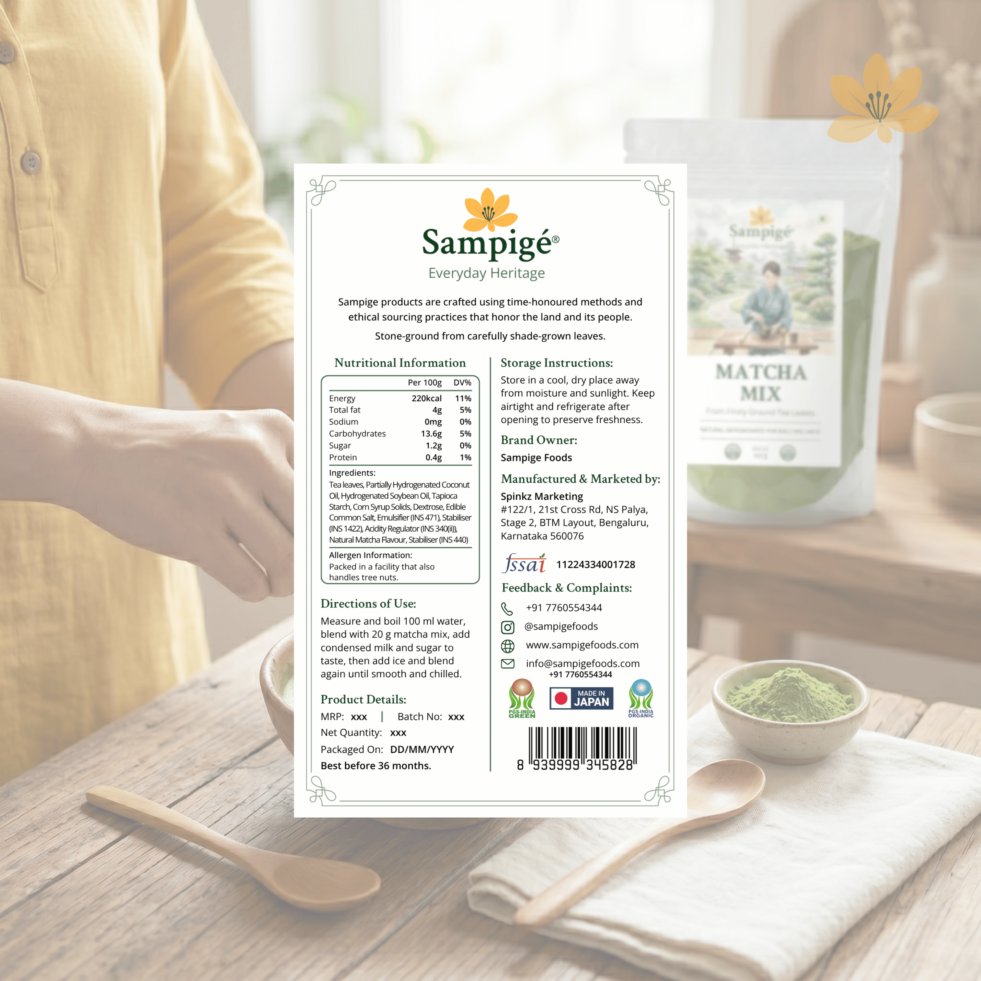Sampige Matcha Mix