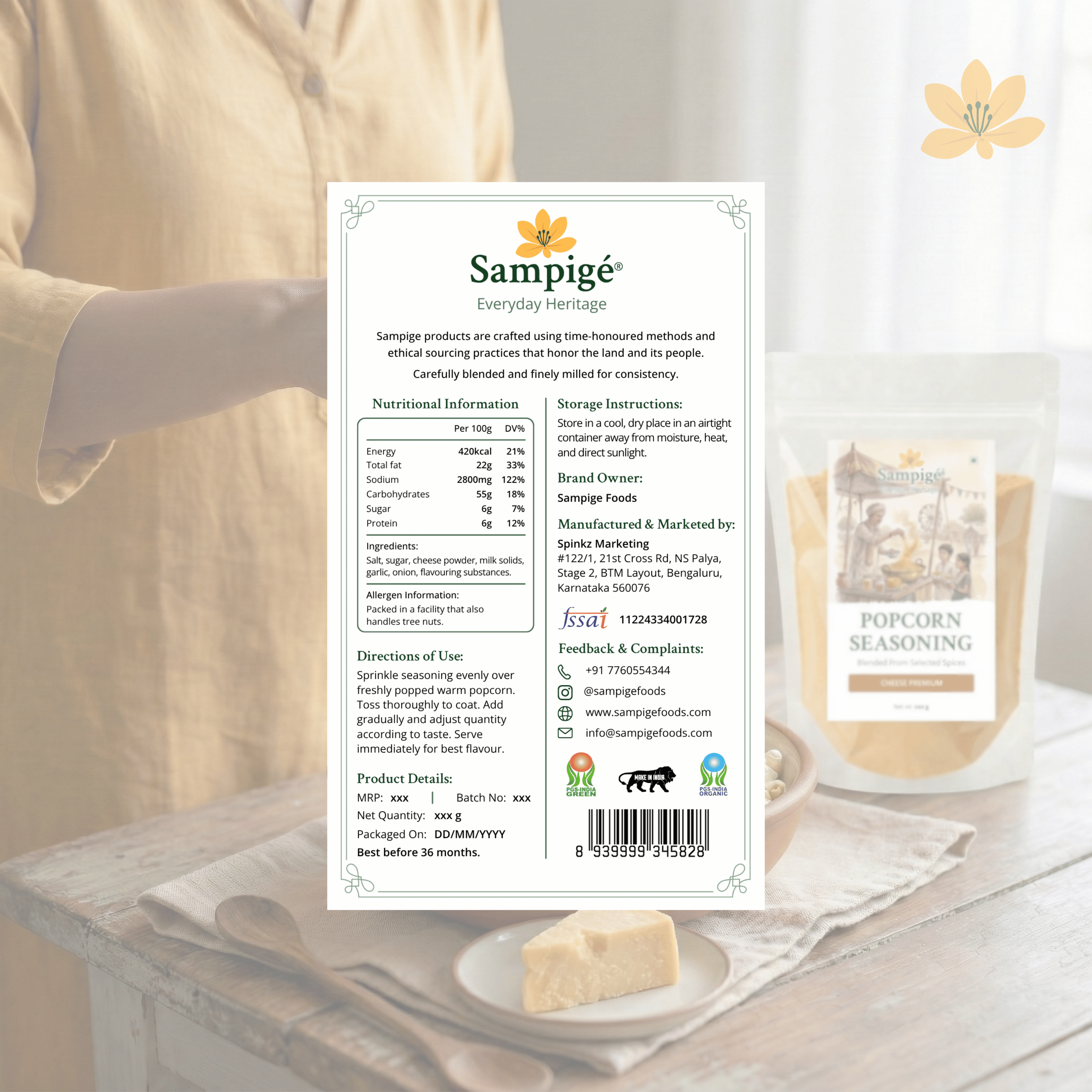 Popcorn Seasoning - Chesse Premium