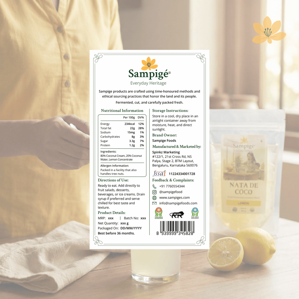 Sampige Nata De Coco - Lemon