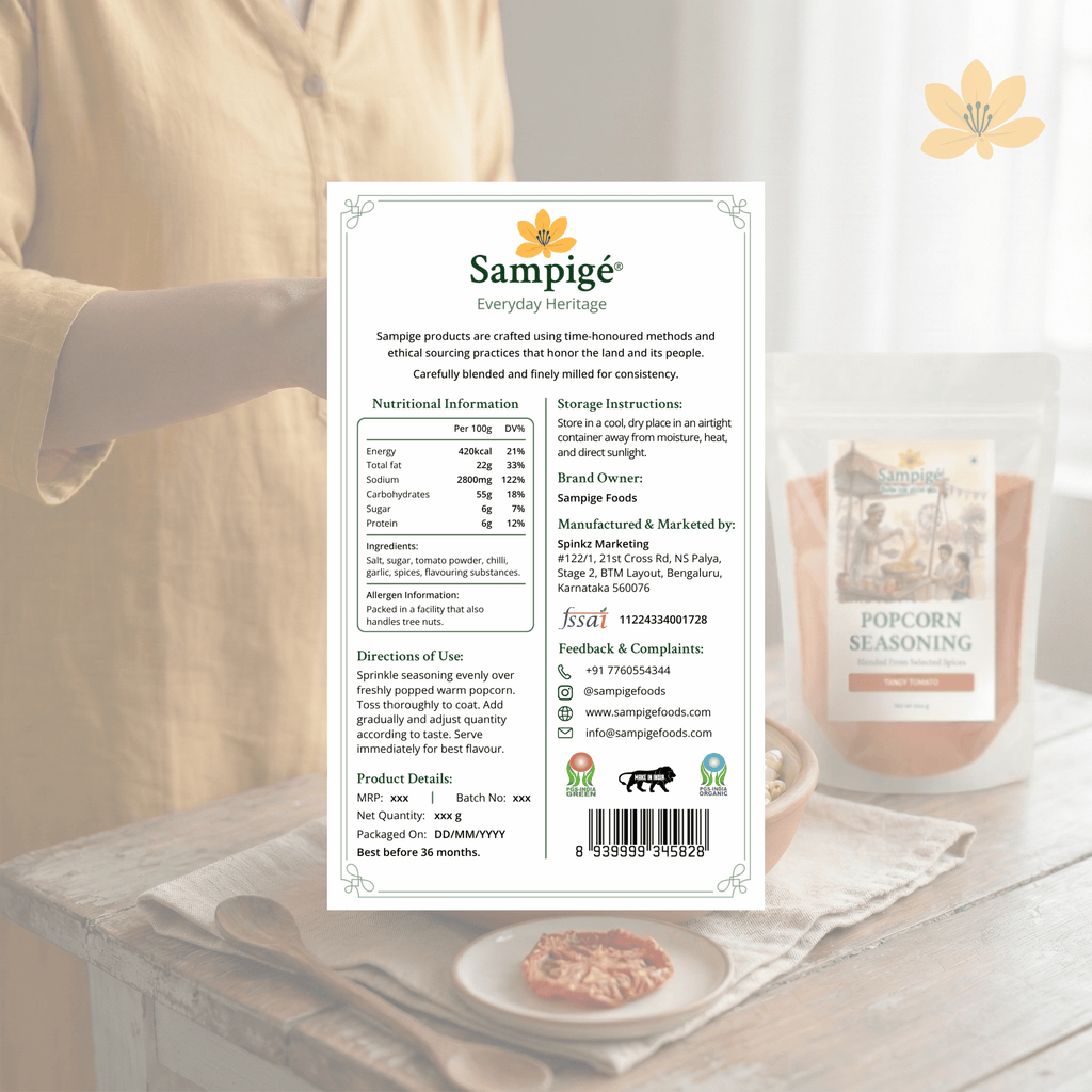Sampige Popcorn Seasoning - Tangy Tomato