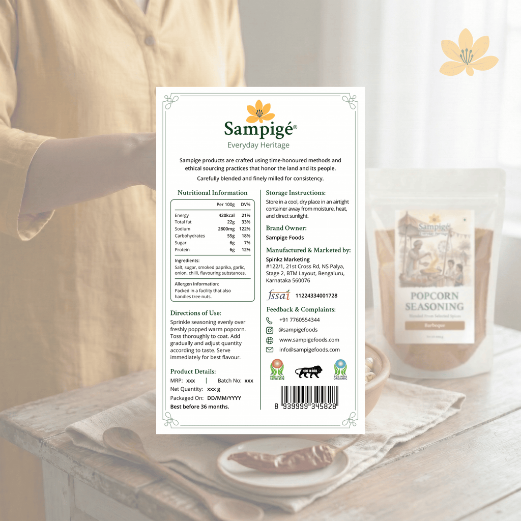 Sampige Popcorn Seasoning - Barbeque