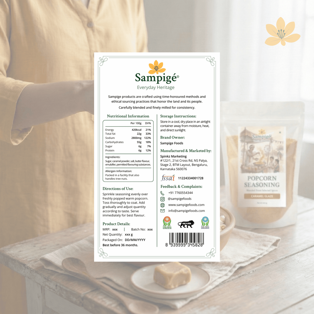 Sampige Popcorn Seasoning - Caramel Glaze