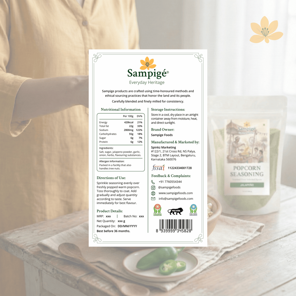 Sampige Popcorn Seasoning - Jalapeno