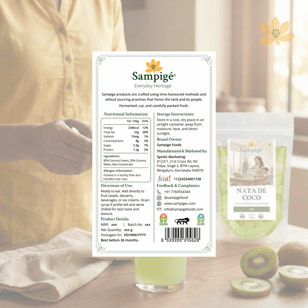 Sampige Nata De Coco - Kiwi