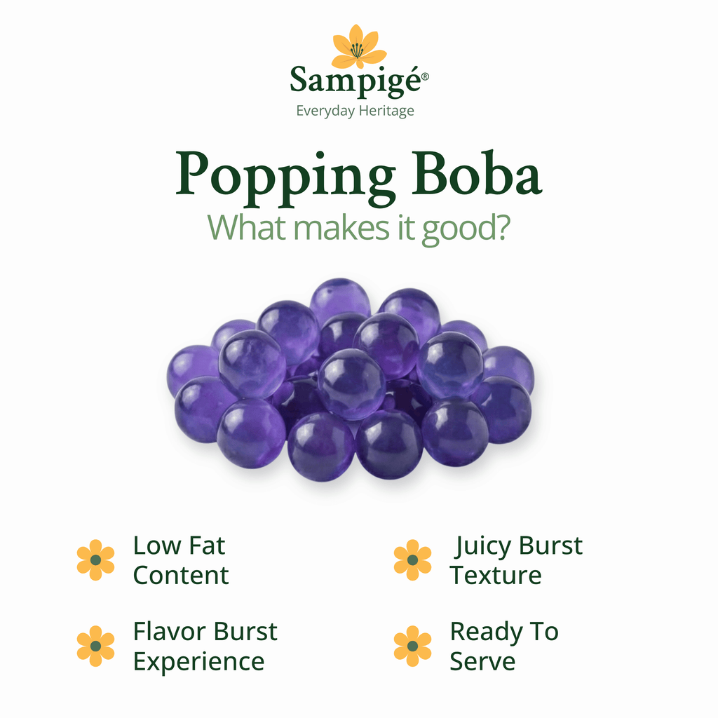 Sampige Popping Boba - Blueberry