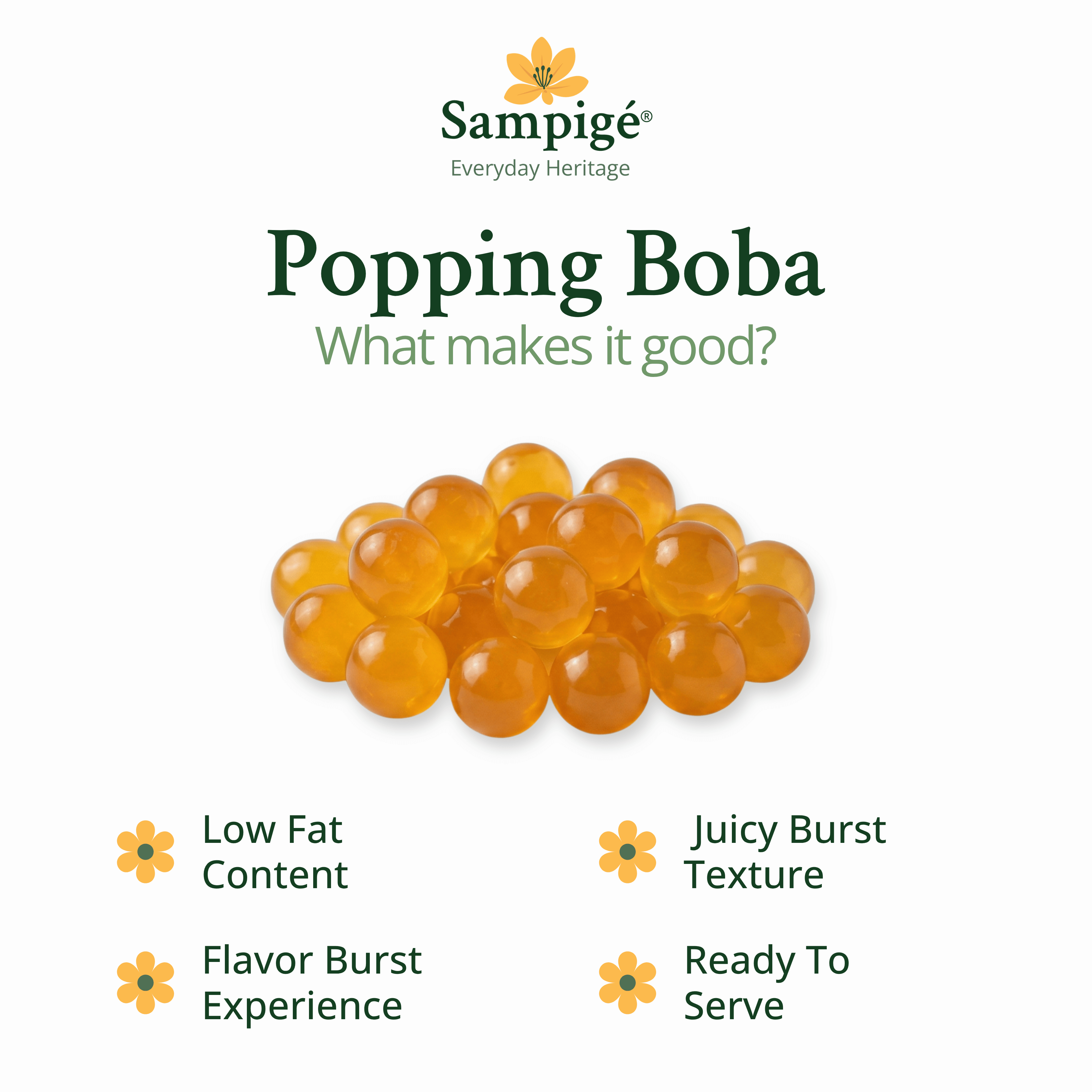 Sampige Popping Boba - Mango