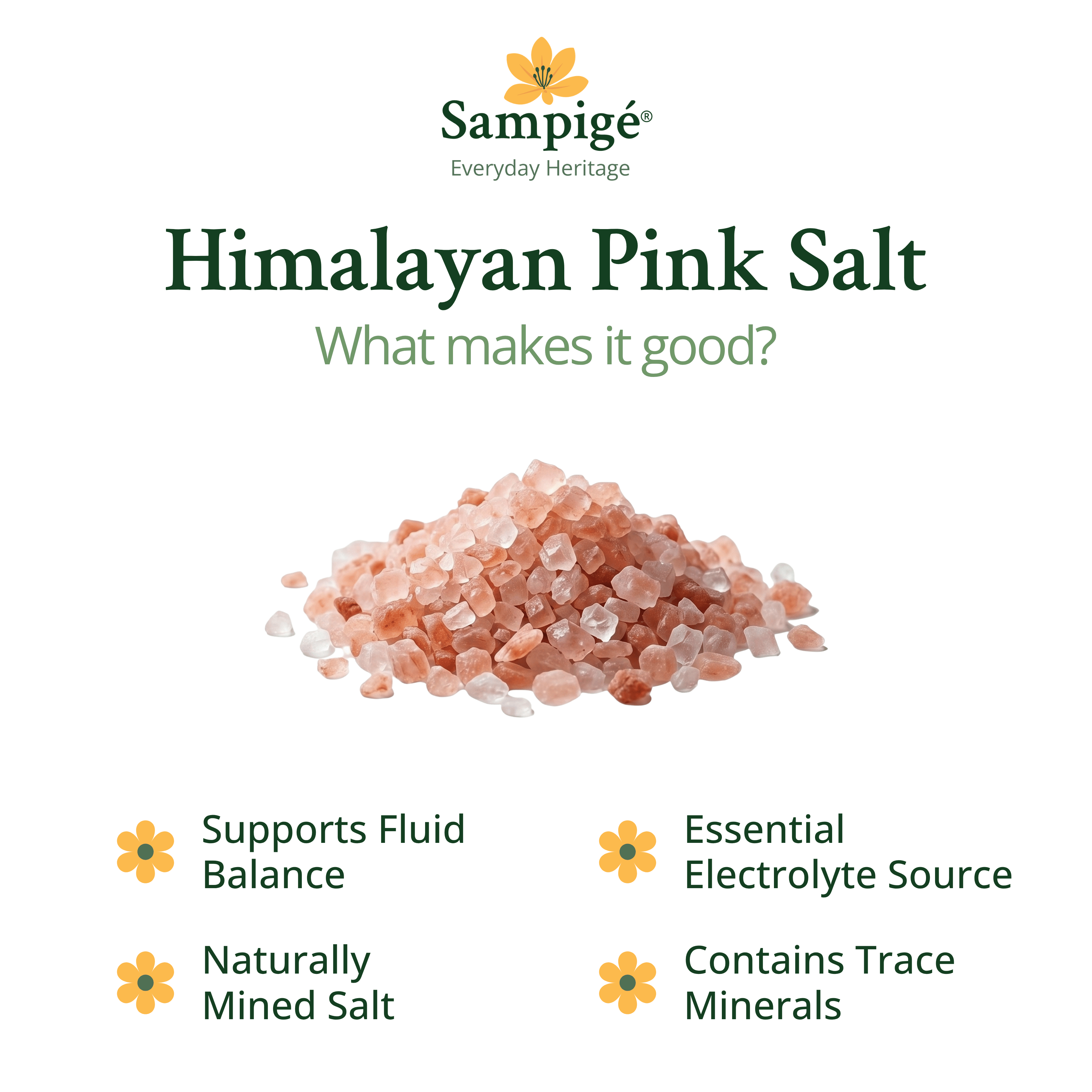Sampige Himalayan Pink Rock Salt