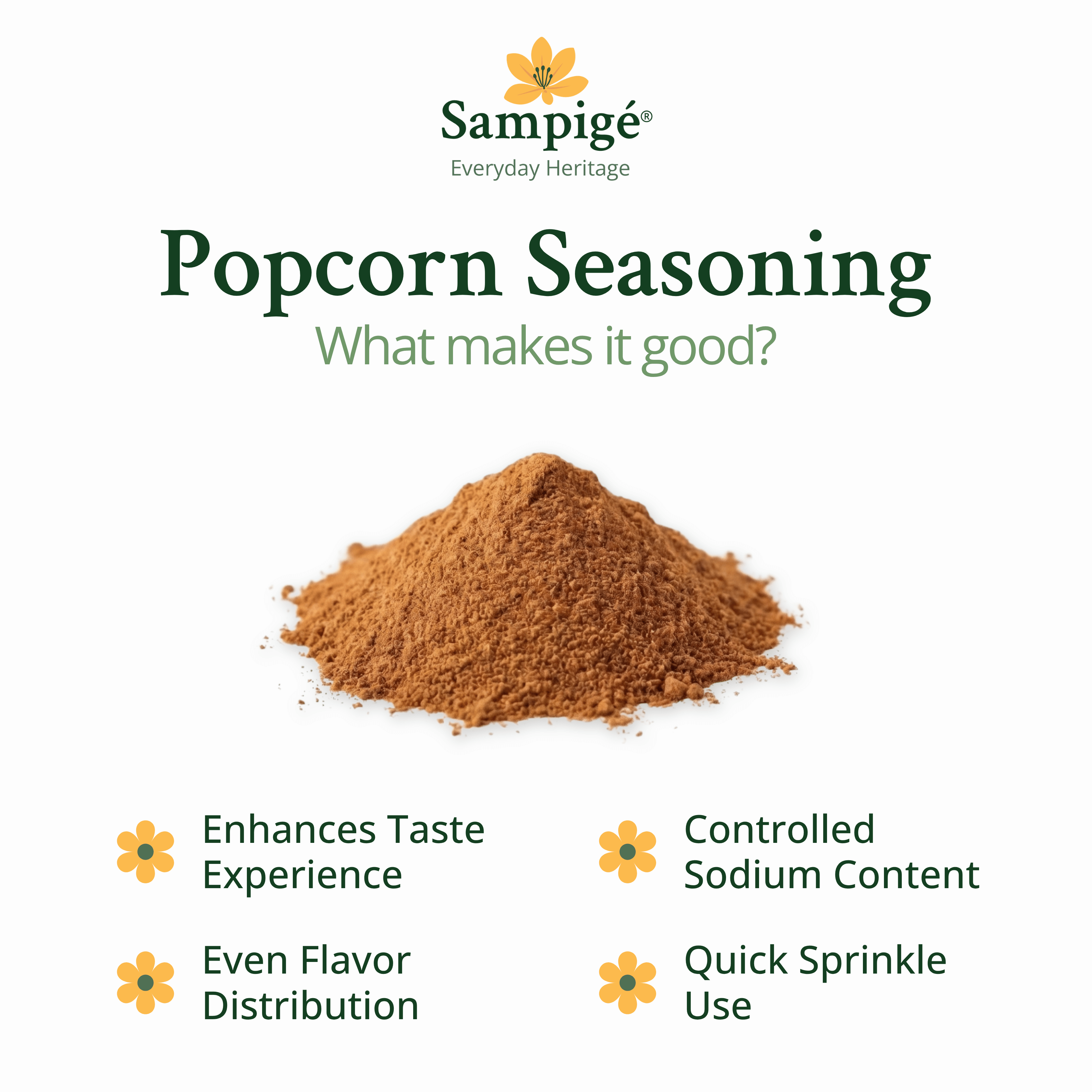Sampige Popcorn Seasoning - Barbeque