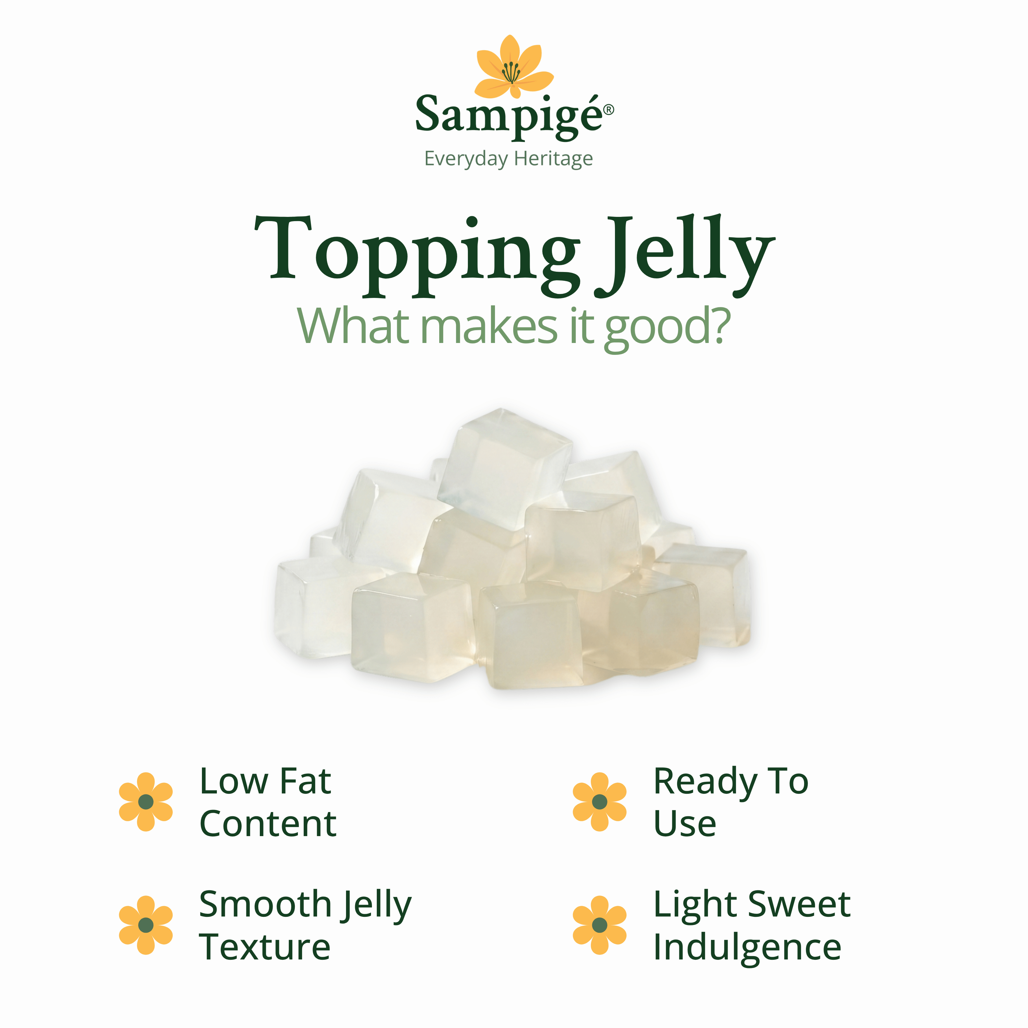 Sampige Topping Jelly - Tender Coconut