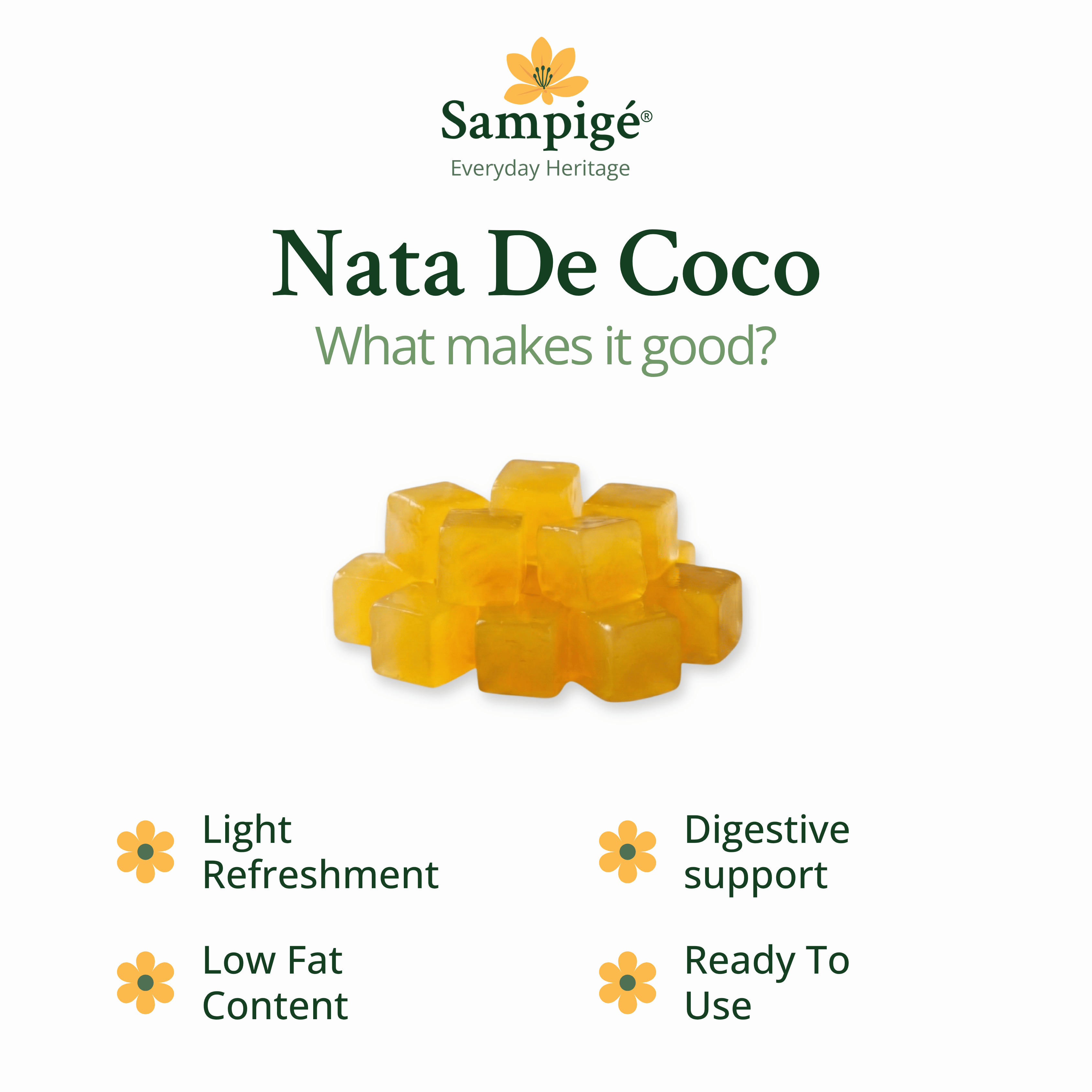 Sampige Nata De Coco - Mango