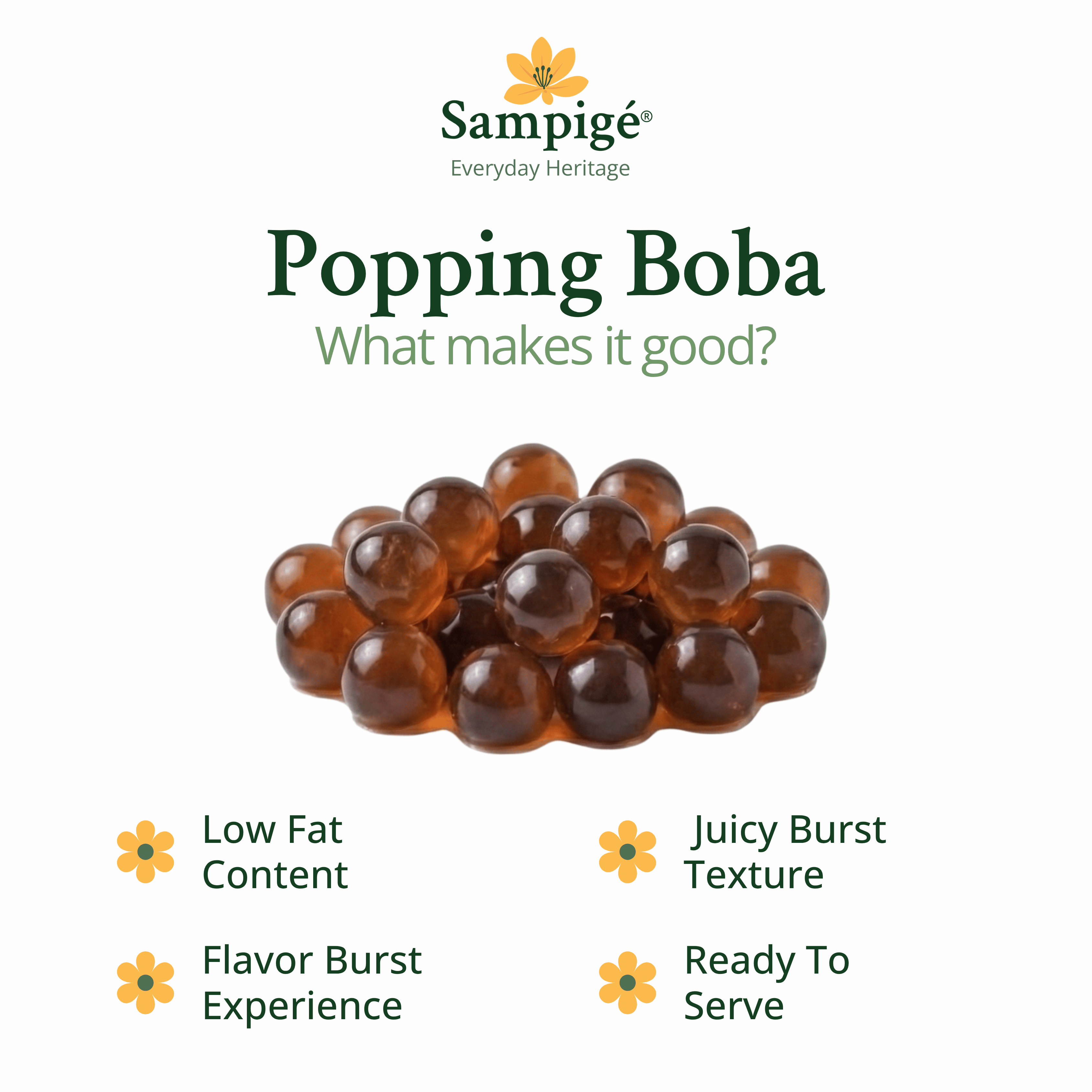 Sampige Popping Boba - Chocolate