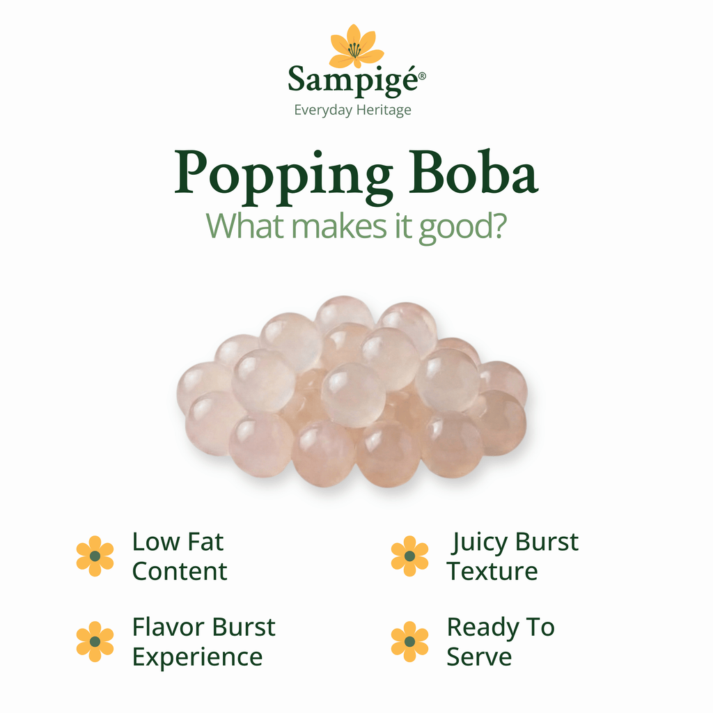 Sampige Popping Boba - Lychee