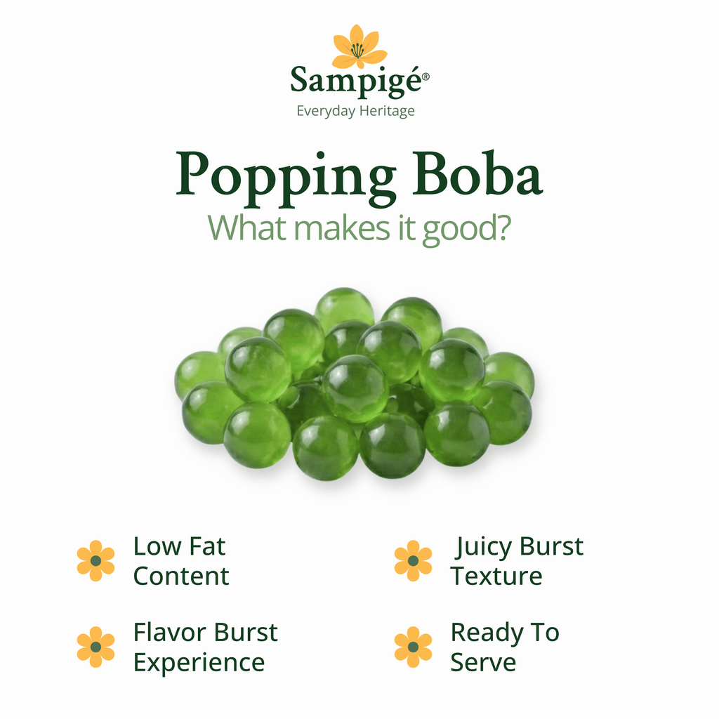 Sampige Popping Boba - Green Apple