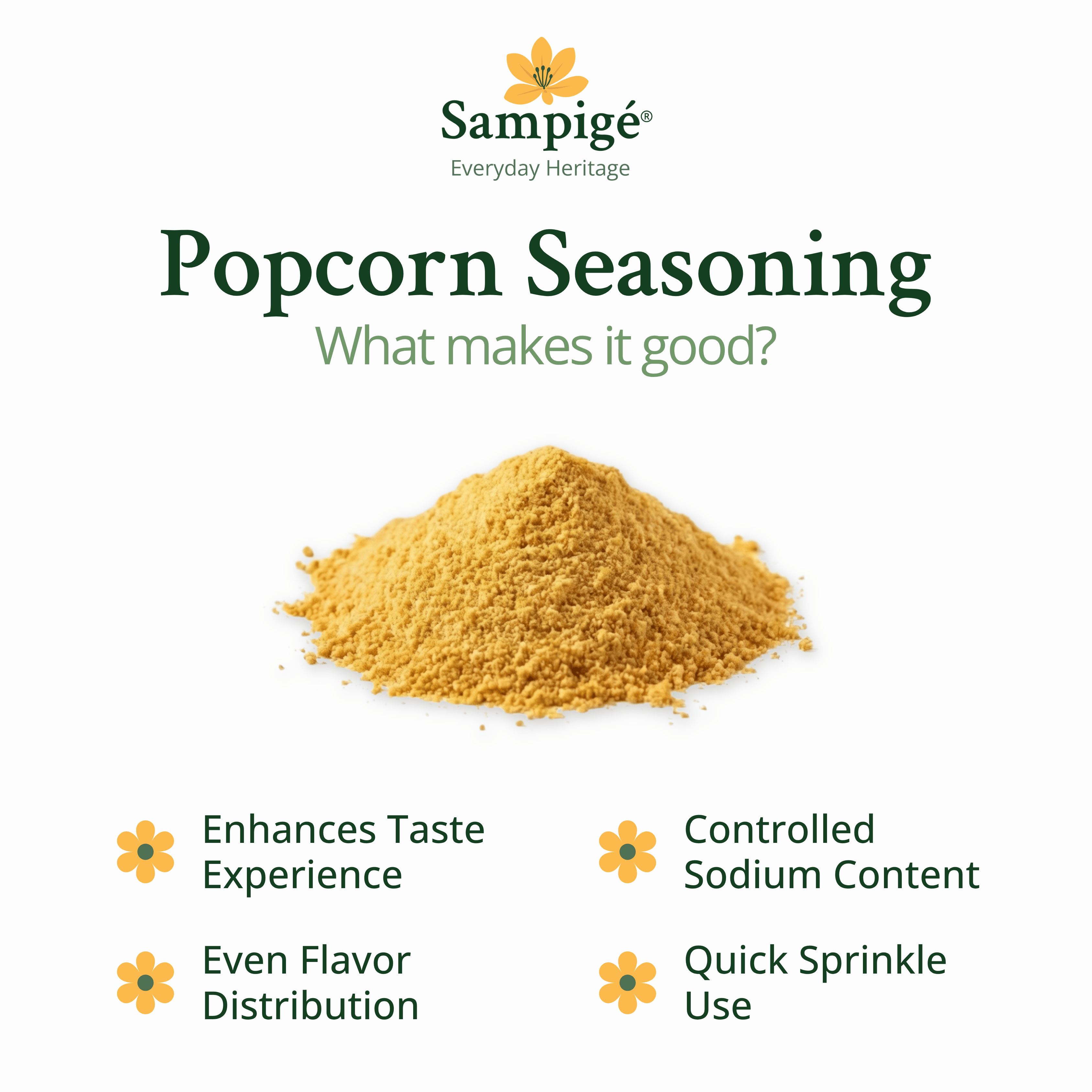 Sampige Popcorn Seasoning - Butter & Chesse