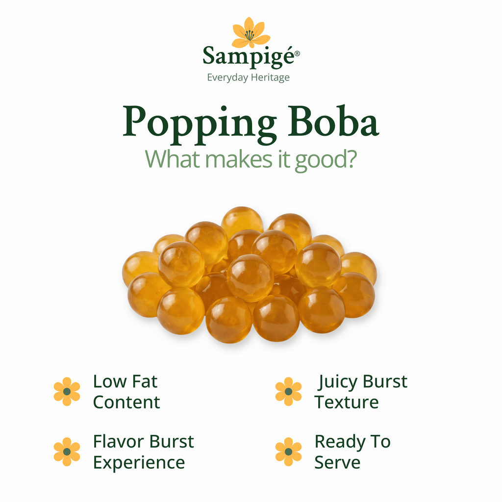 Sampige Popping Boba - Passion fruit