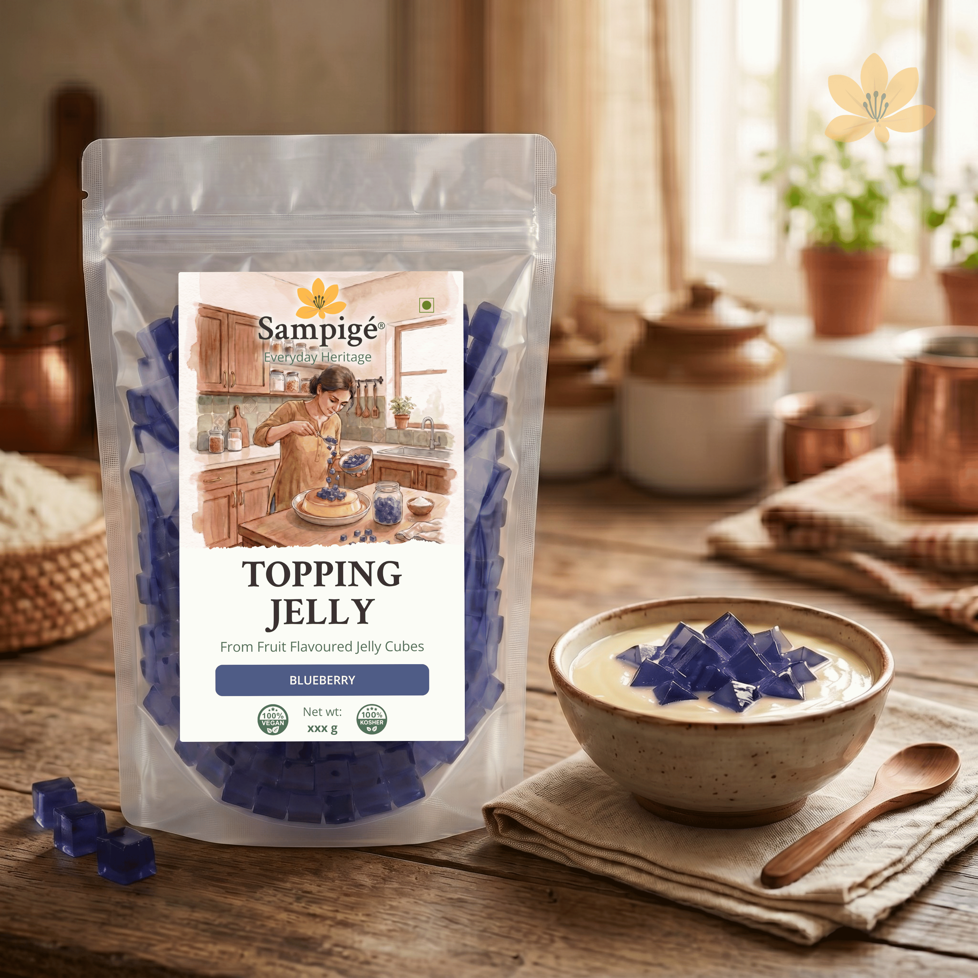 Sampige Topping Jelly - Blueberry