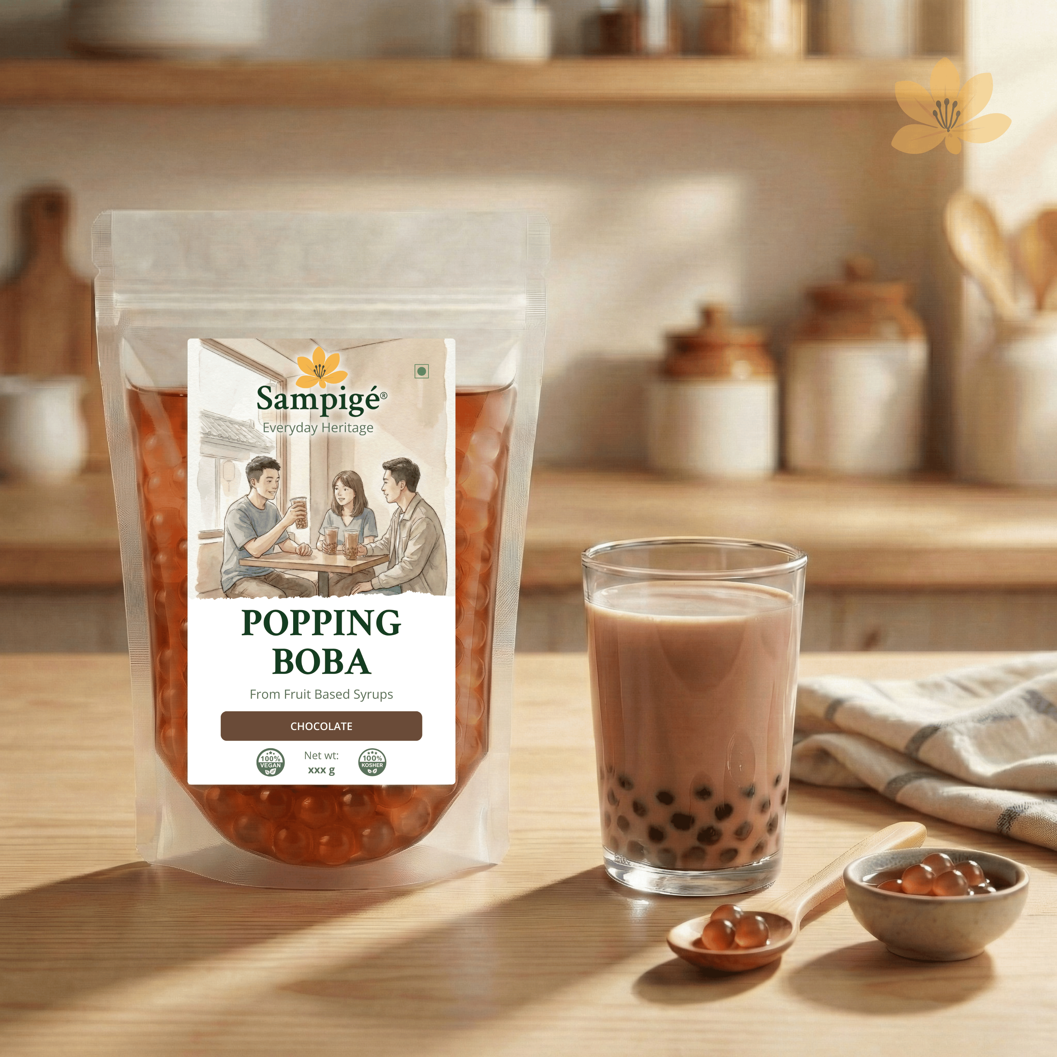 Sampige Popping Boba - Chocolate