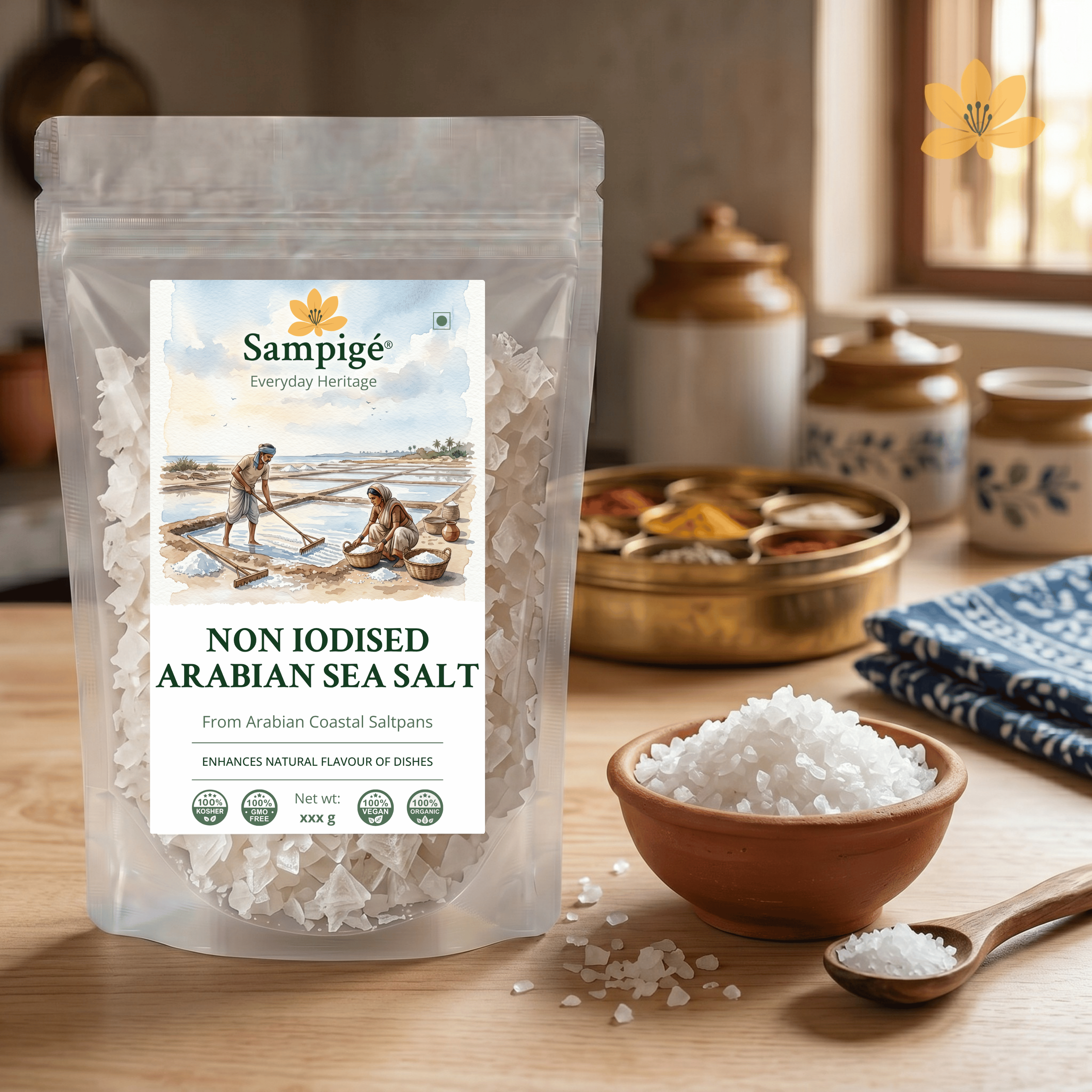 Sampige Non Iodized Arabian Sea Salt
