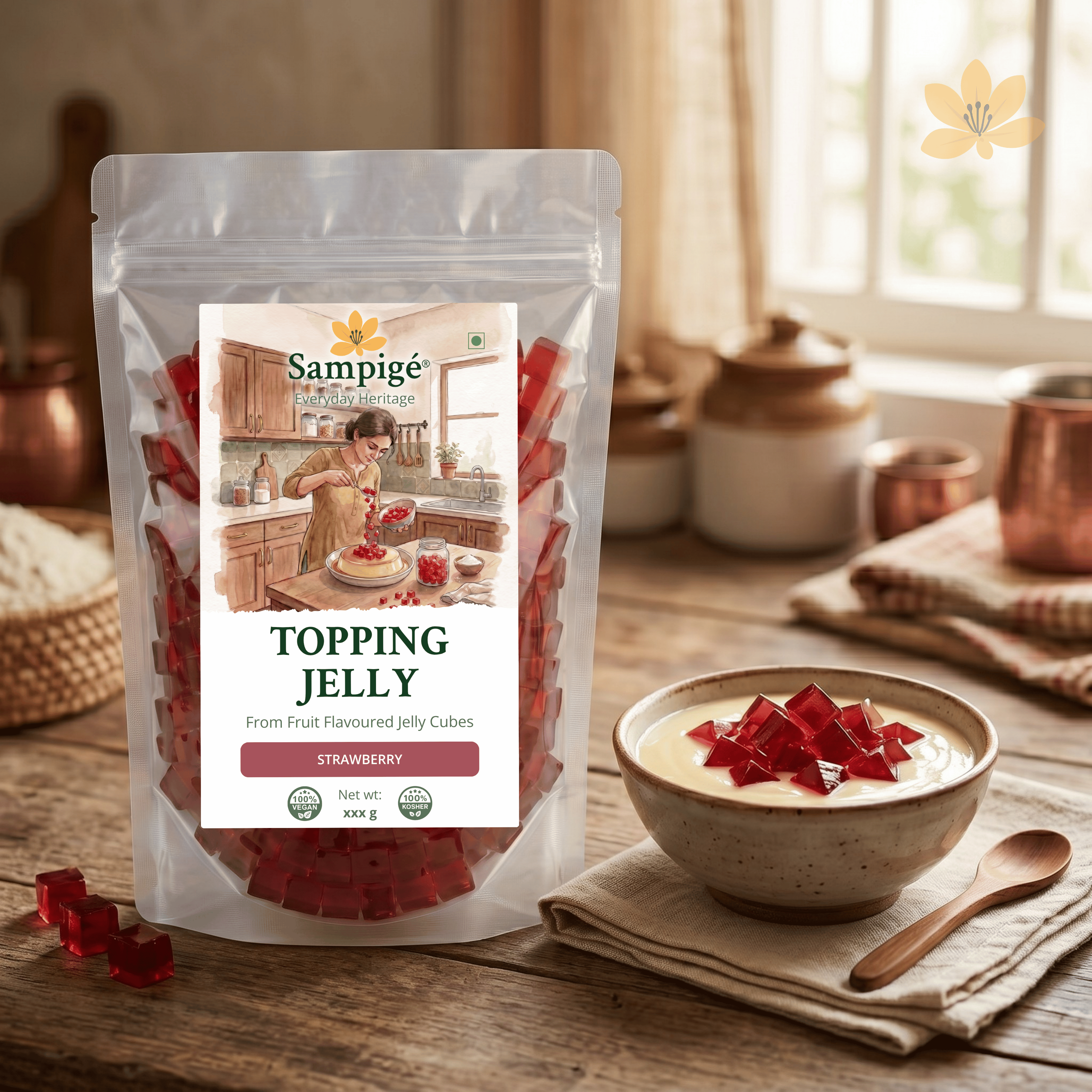 Sampige Topping Jelly - Strawberry