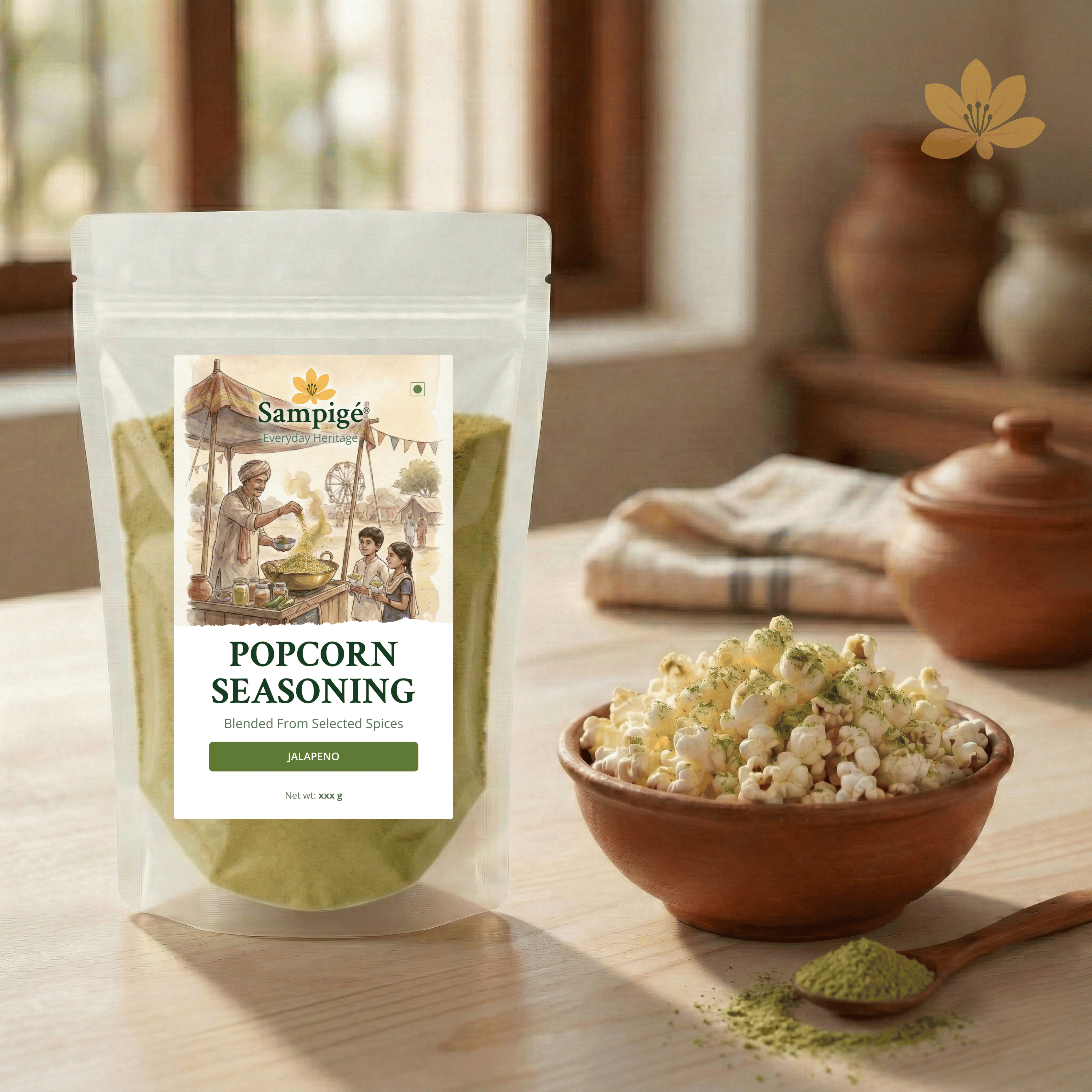 Sampige Popcorn Seasoning - Jalapeno