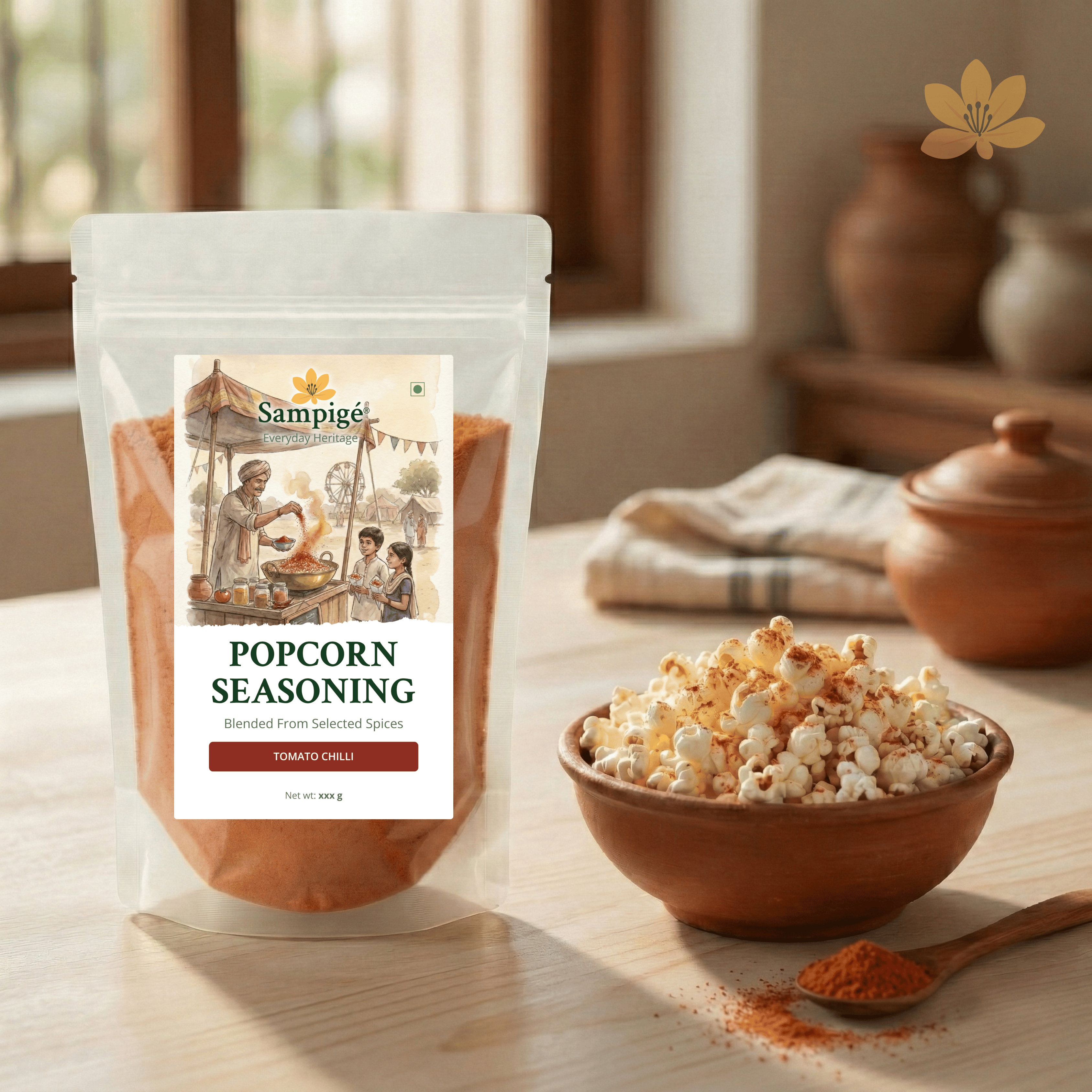 Sampige Popcorn Seasoning - Tomato Chilli