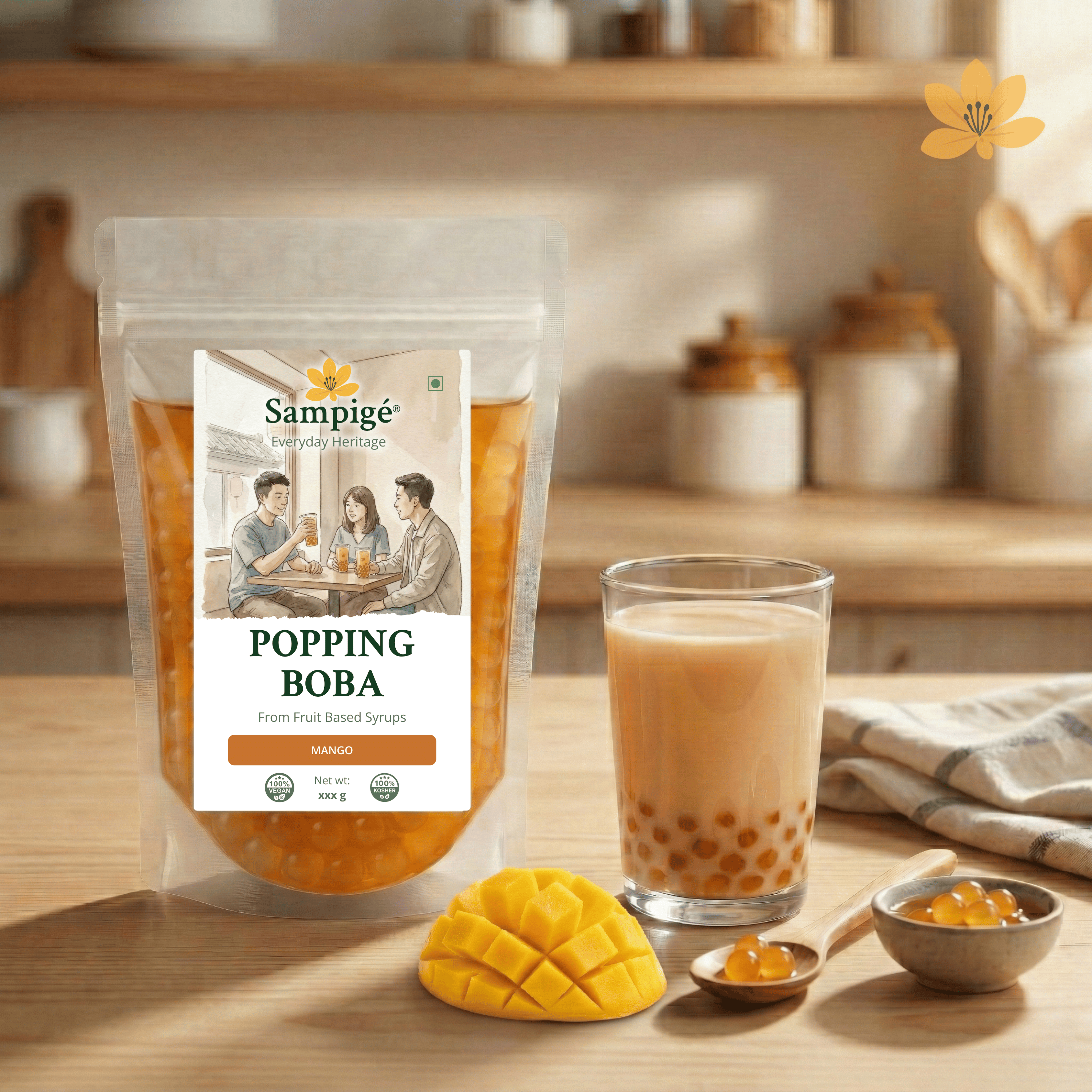 Sampige Popping Boba - Mango