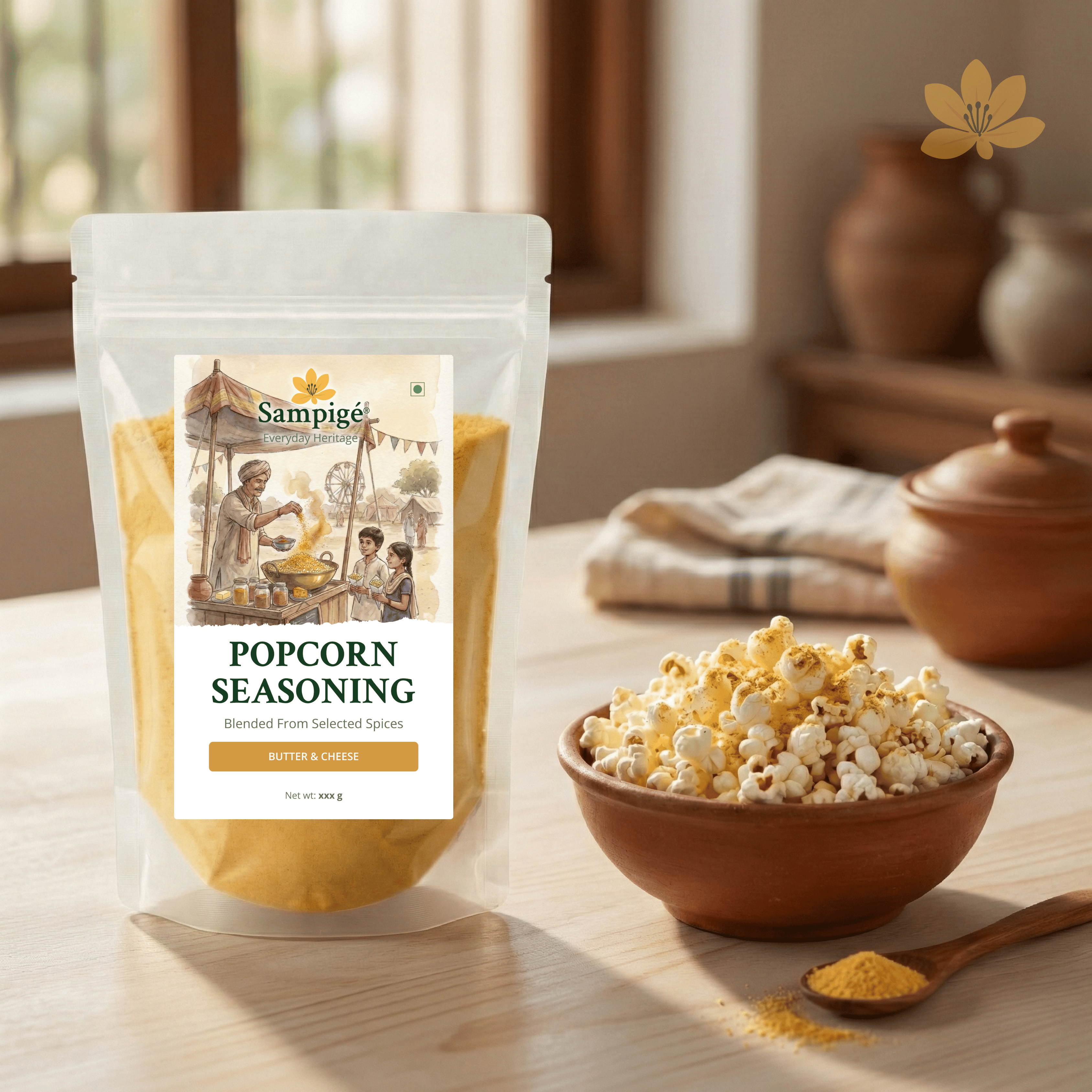 Sampige Popcorn Seasoning - Butter & Chesse