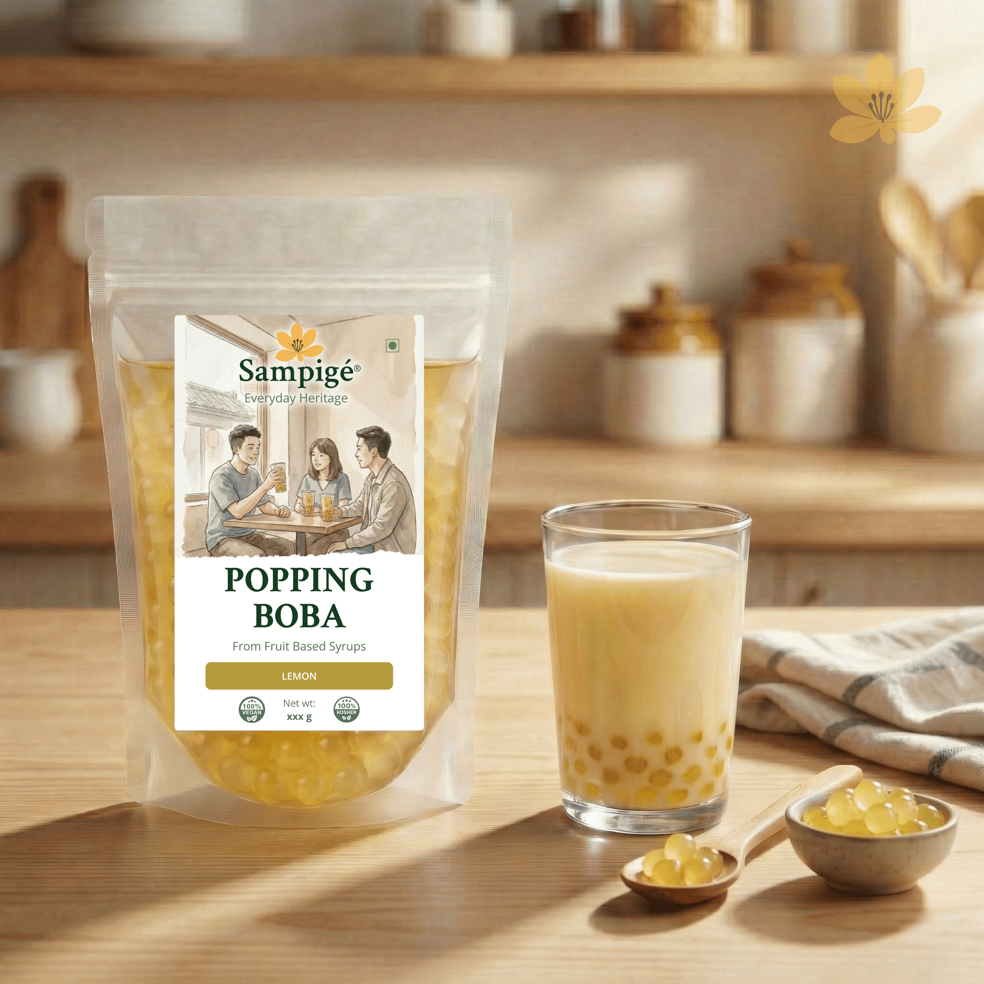 Sampige Popping Boba - Lemon