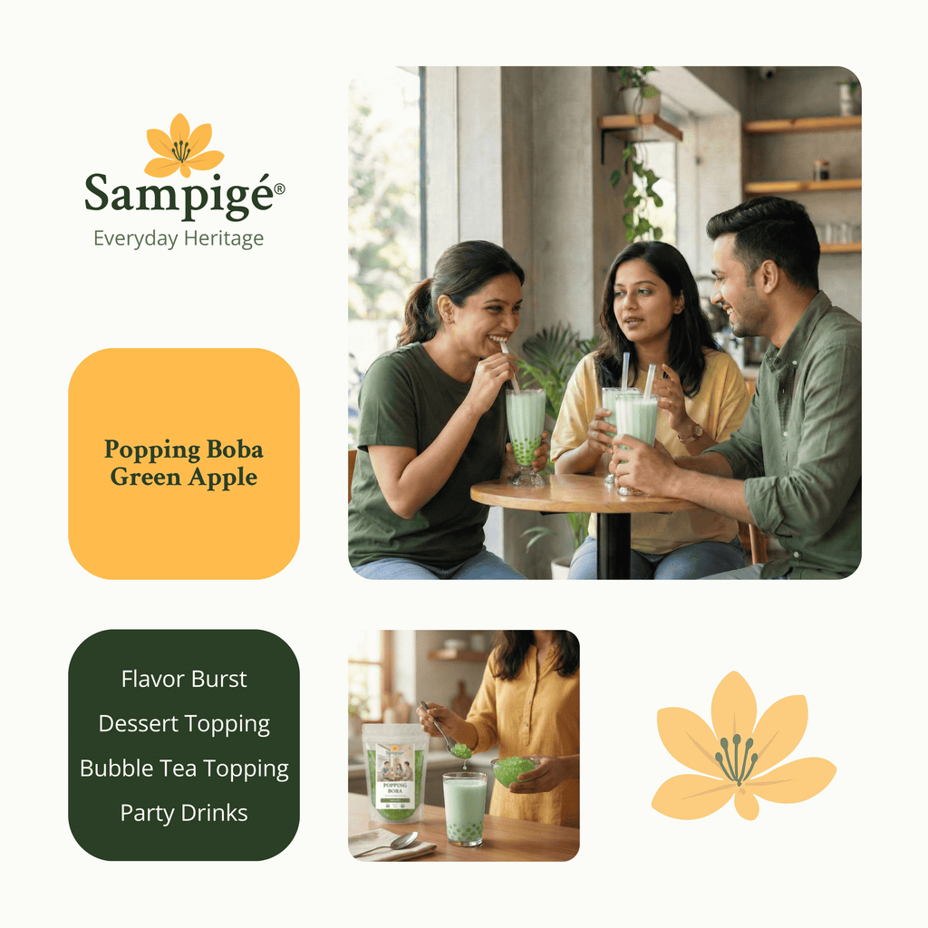 Sampige Popping Boba - Green Apple
