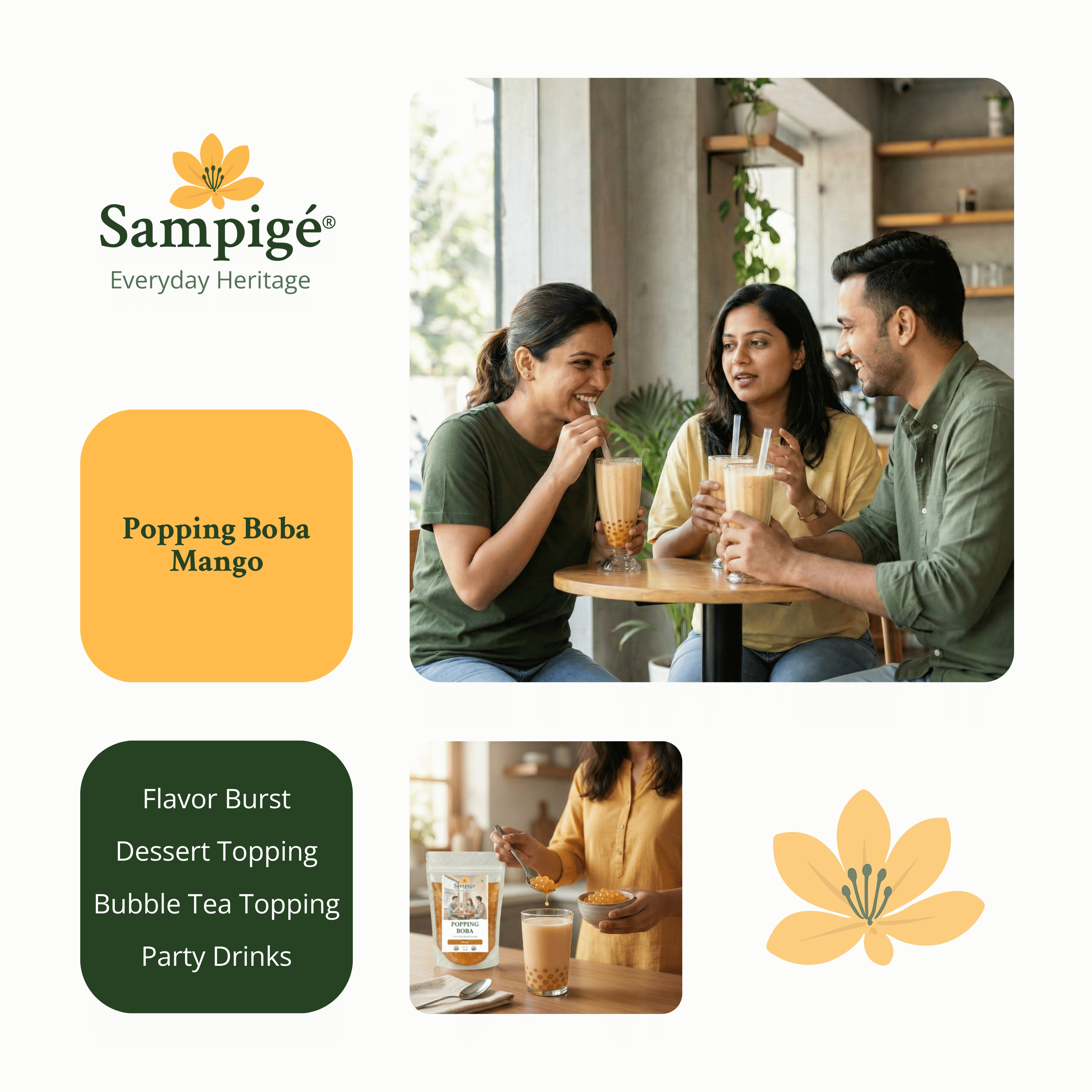 Sampige Popping Boba - Mango