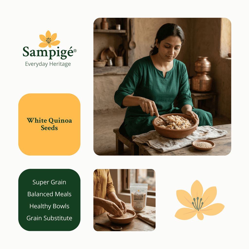 Sampige White Quinoa Seeds
