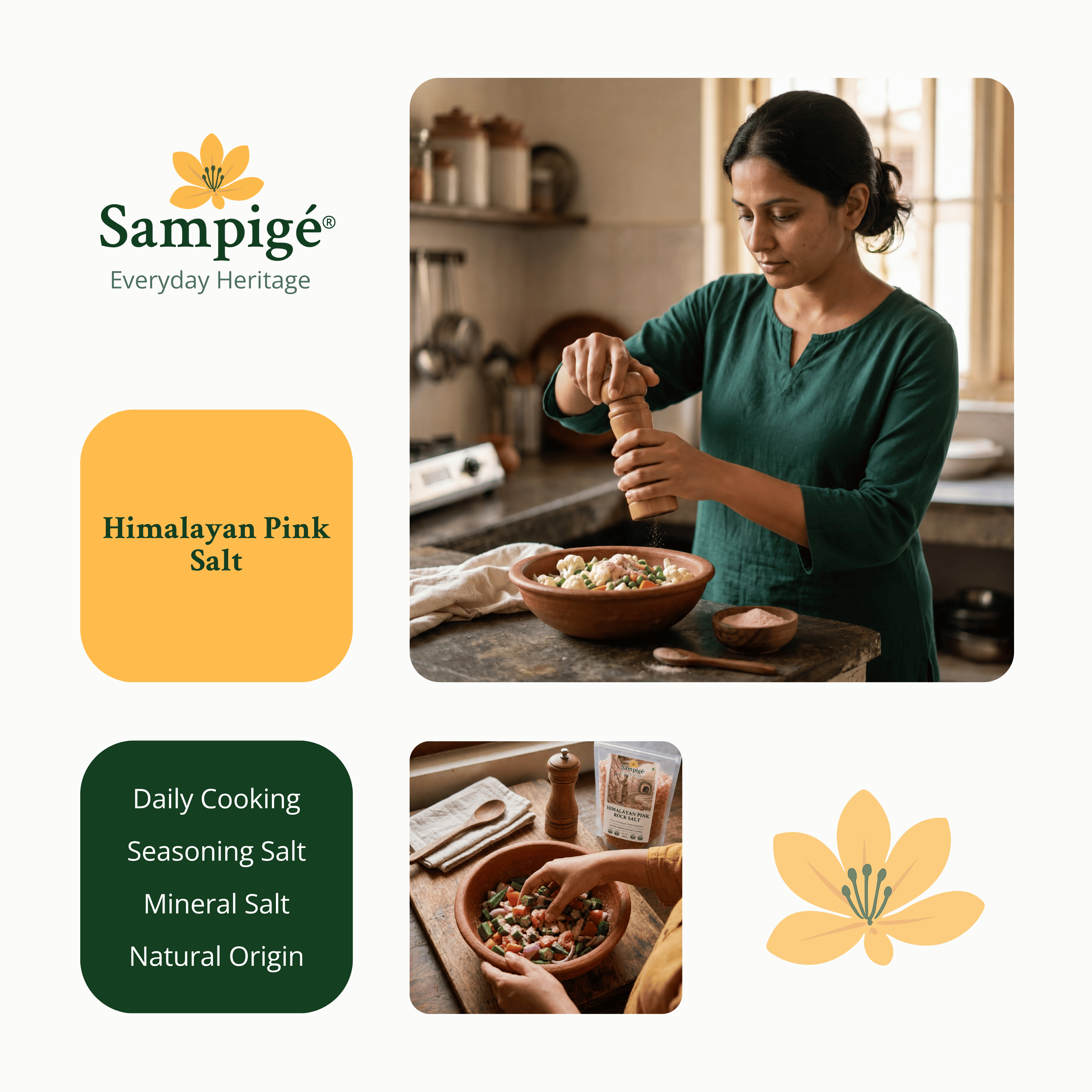 Sampige Himalayan Pink Rock Salt