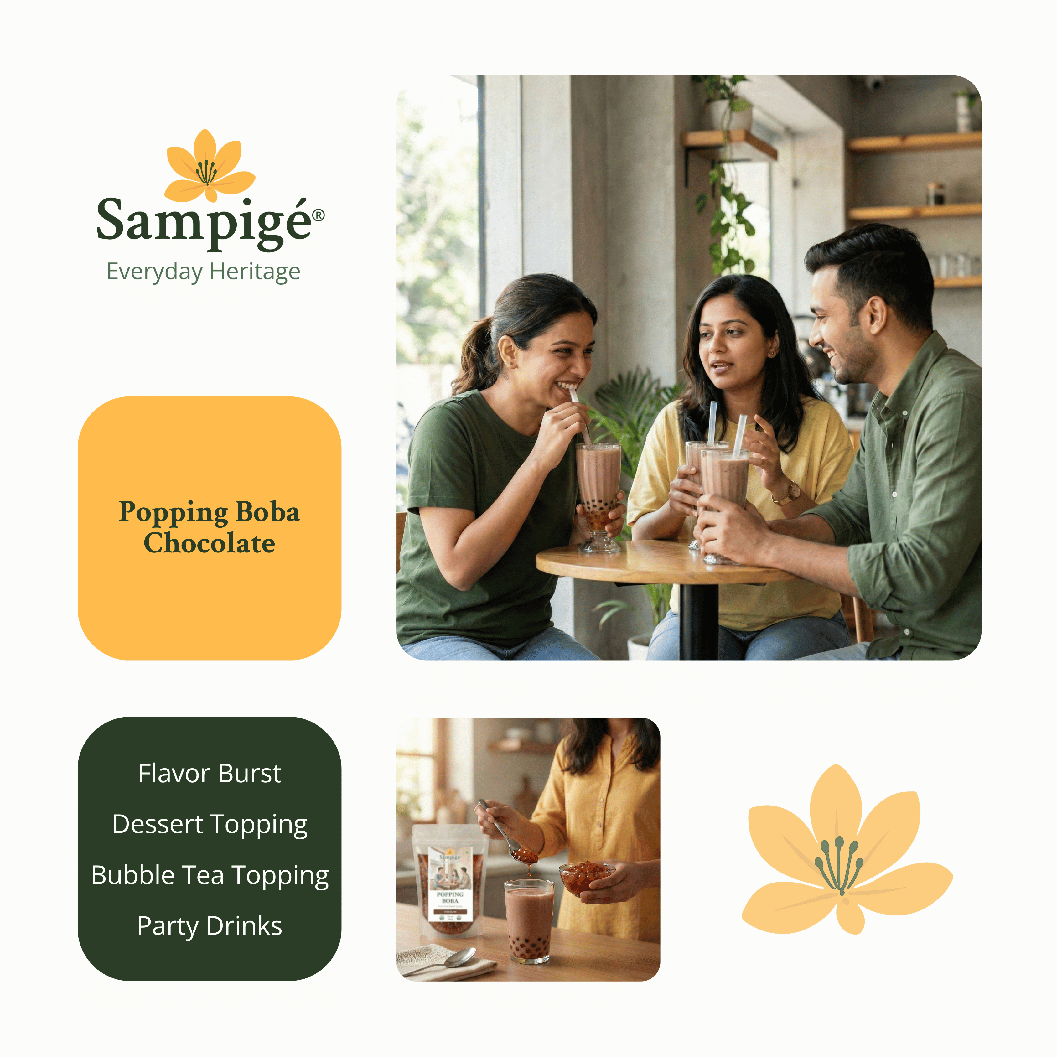 Sampige Popping Boba - Chocolate