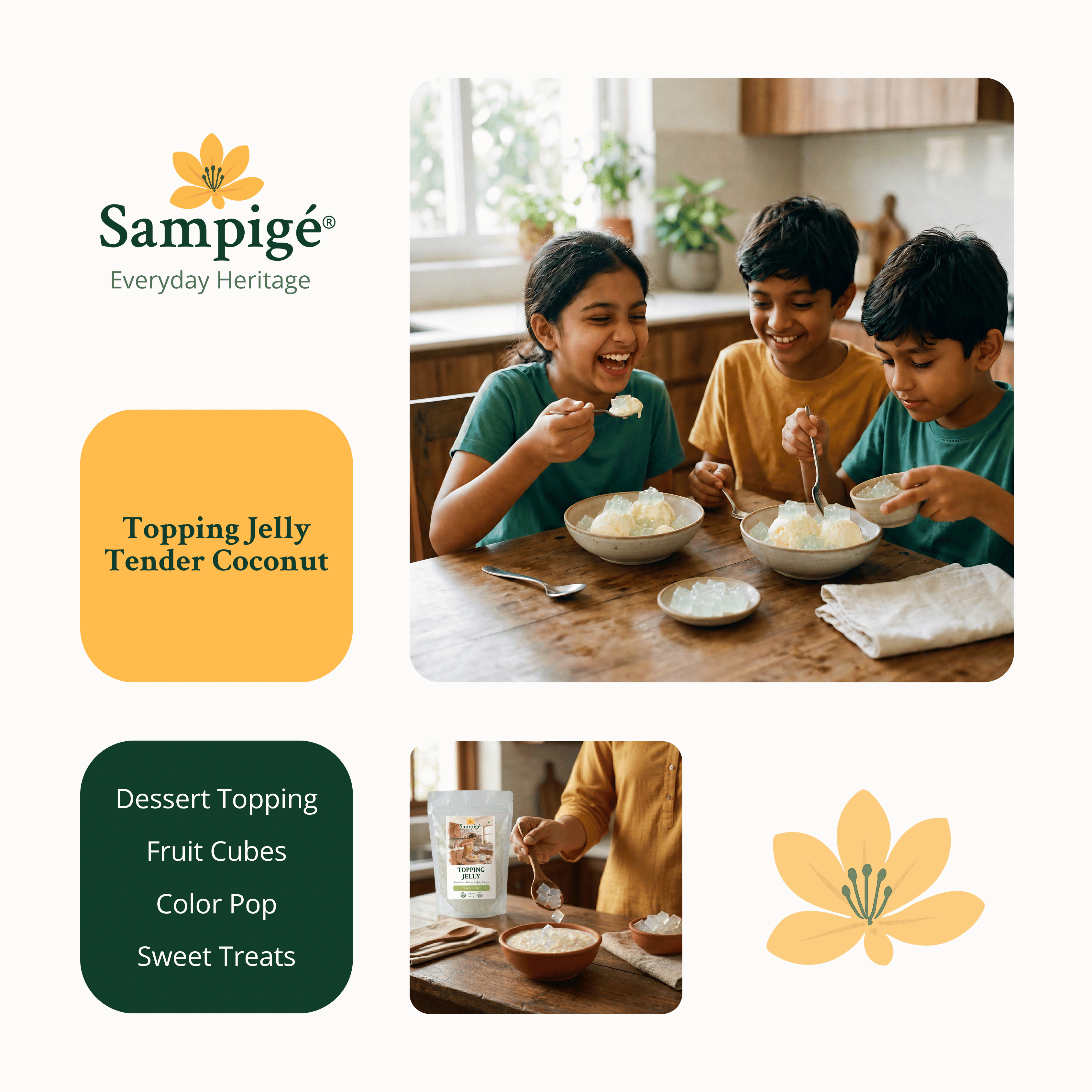 Sampige Topping Jelly - Tender Coconut