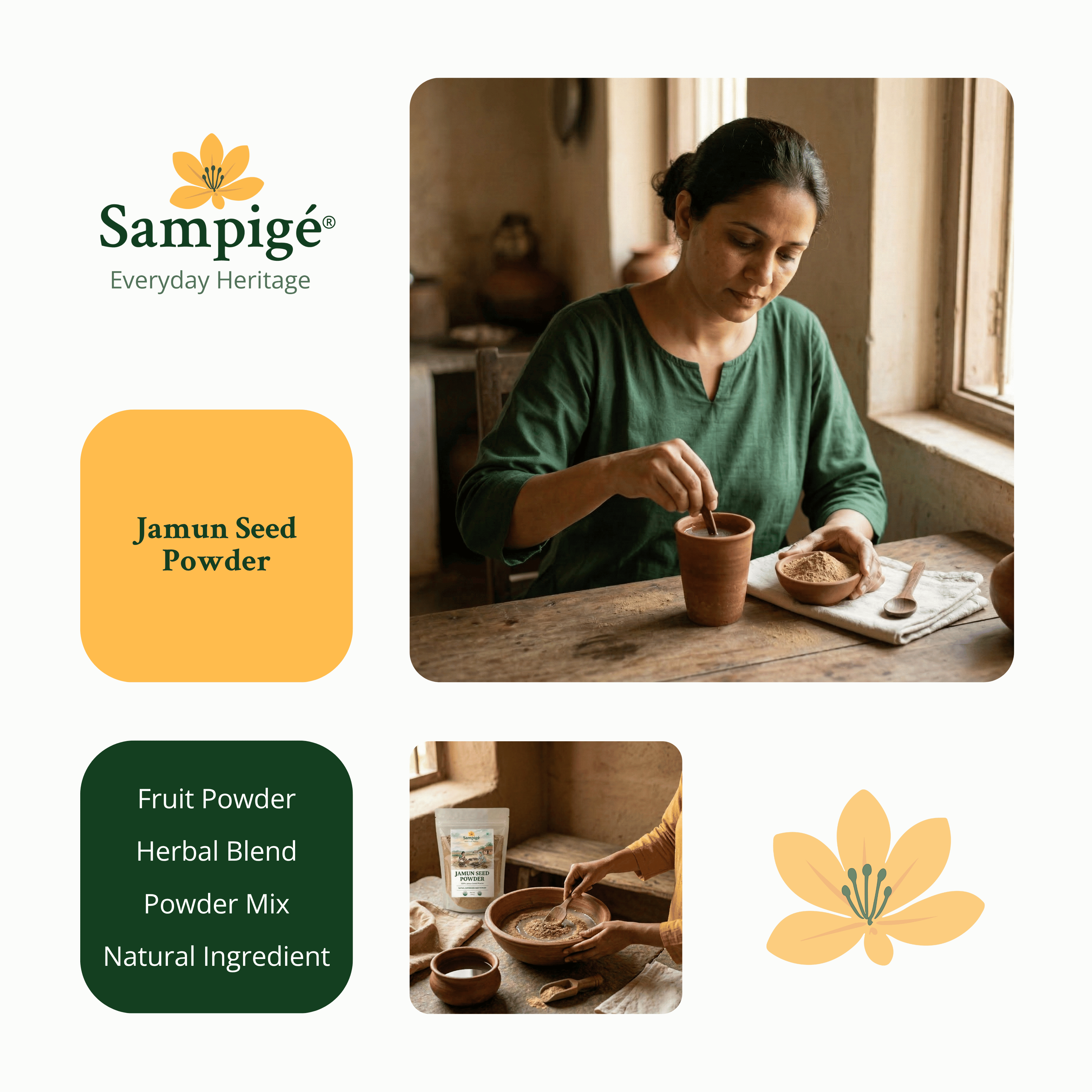 Sampige Jamun Seed Powder