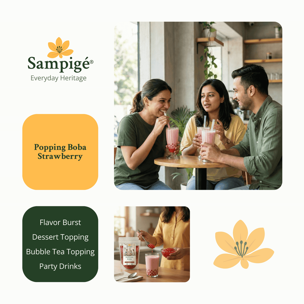 Sampige Popping Boba - Strawberry