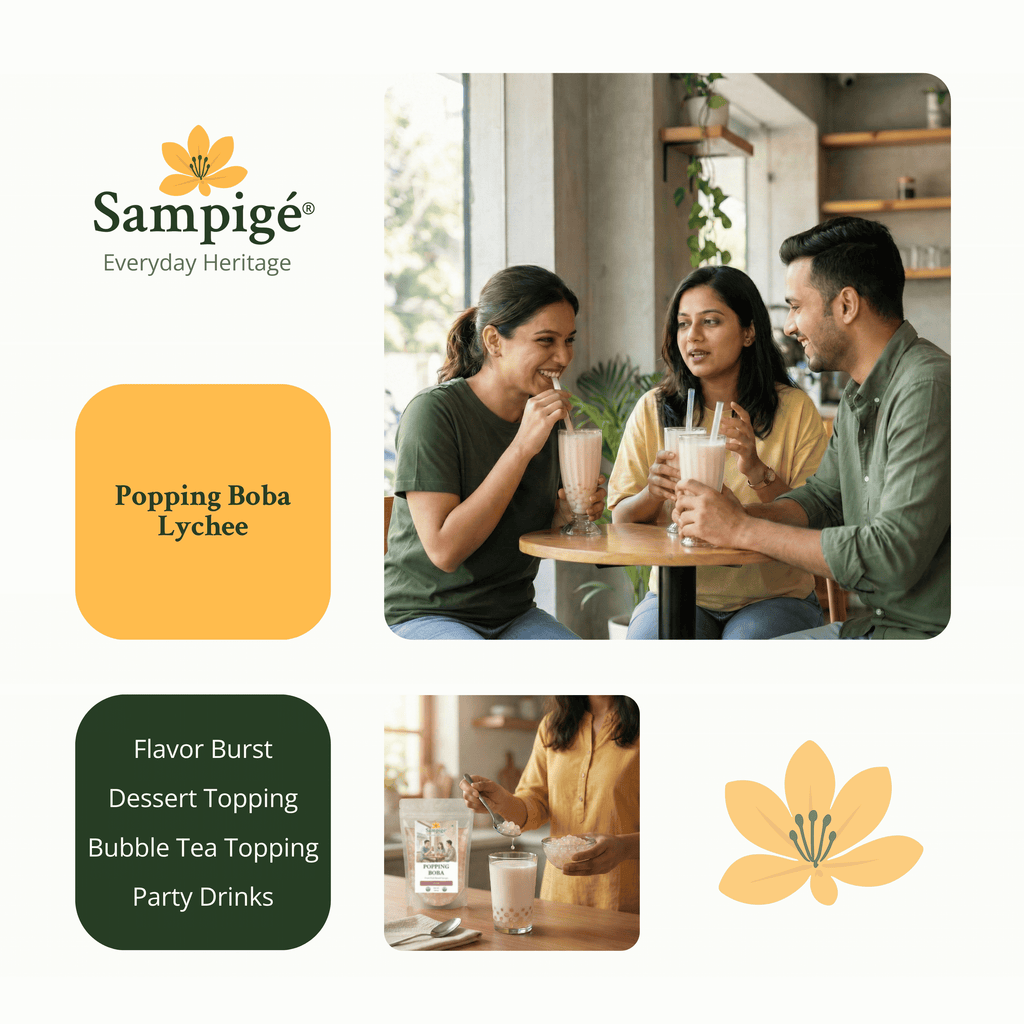 Sampige Popping Boba - Lychee