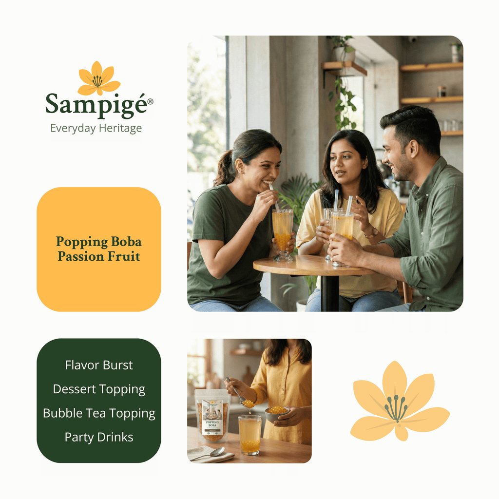 Sampige Popping Boba - Passion fruit
