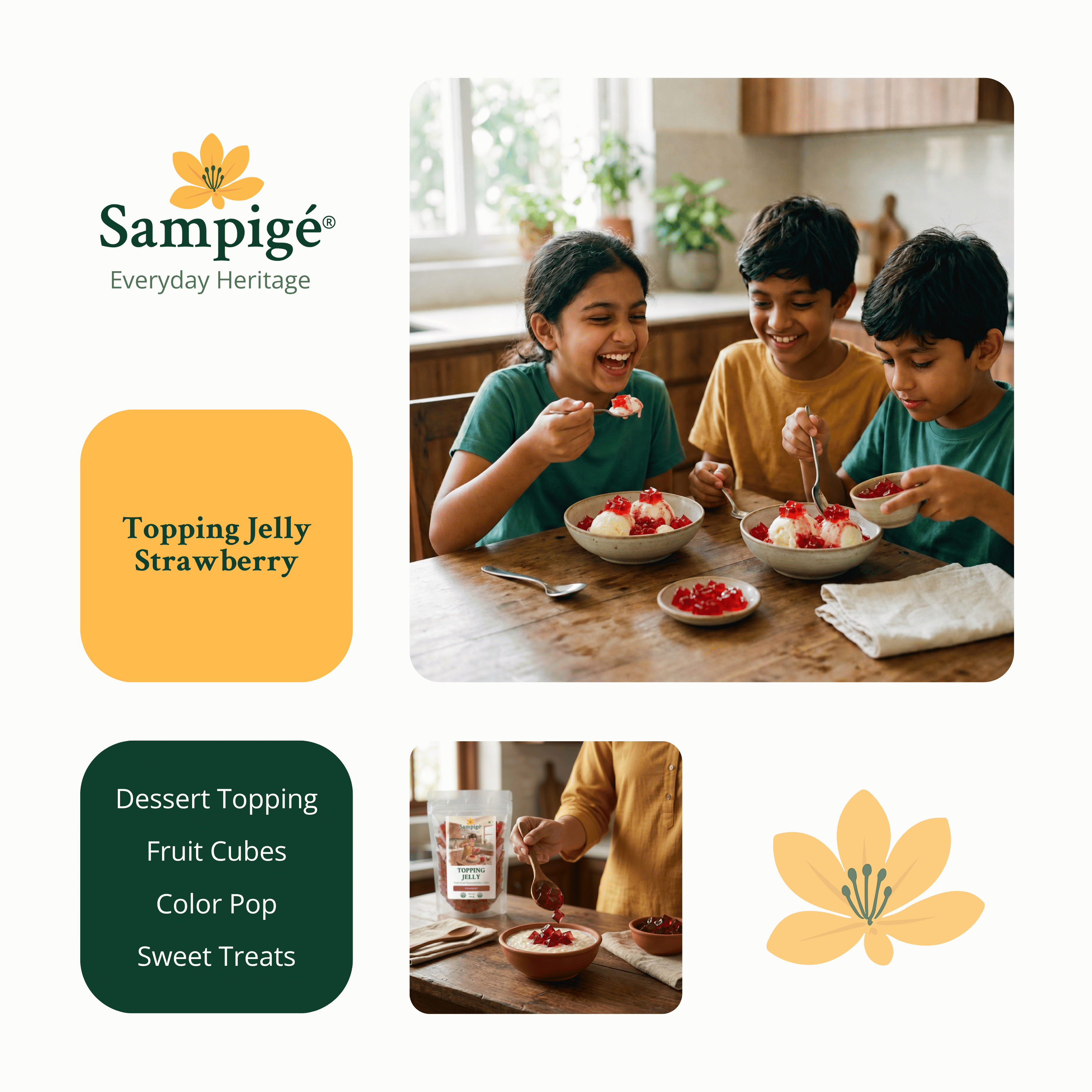 Sampige Topping Jelly - Strawberry