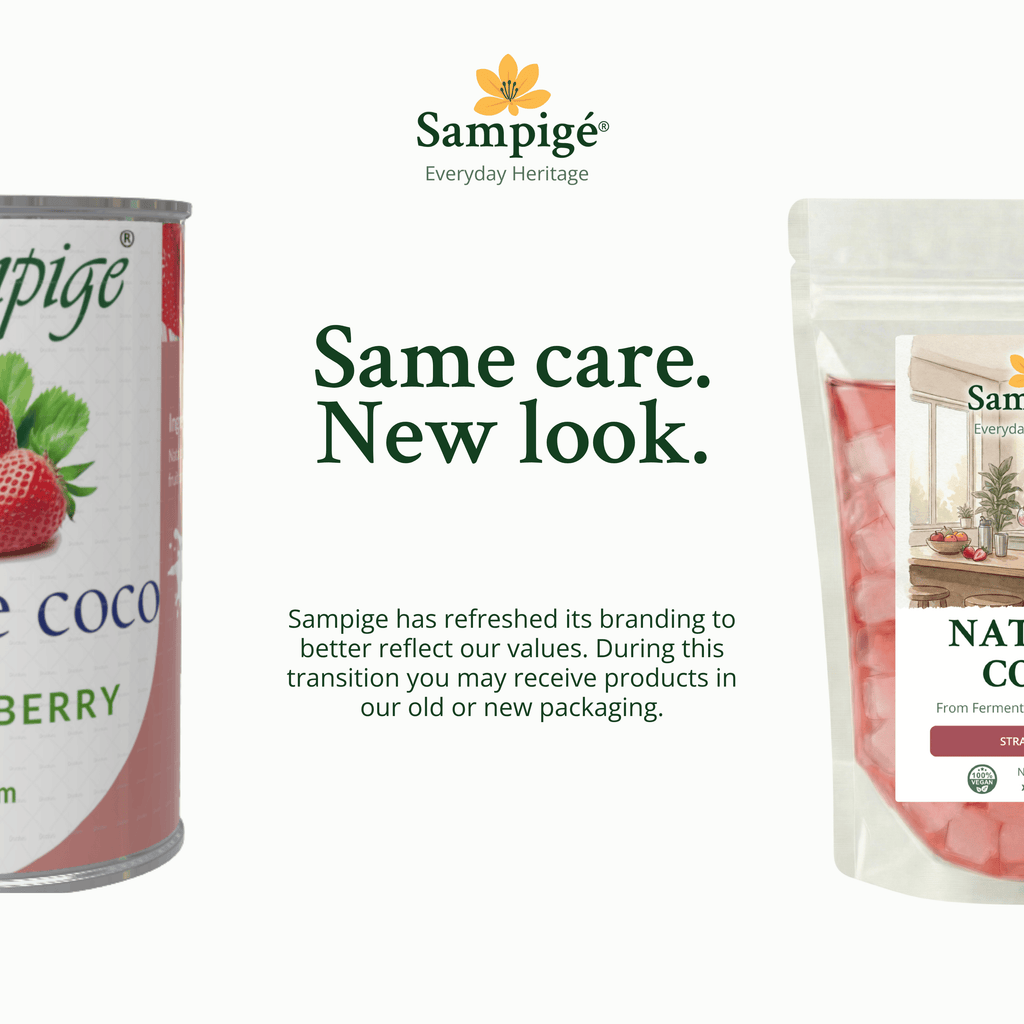 Sampige Nata De Coco - Strawberry